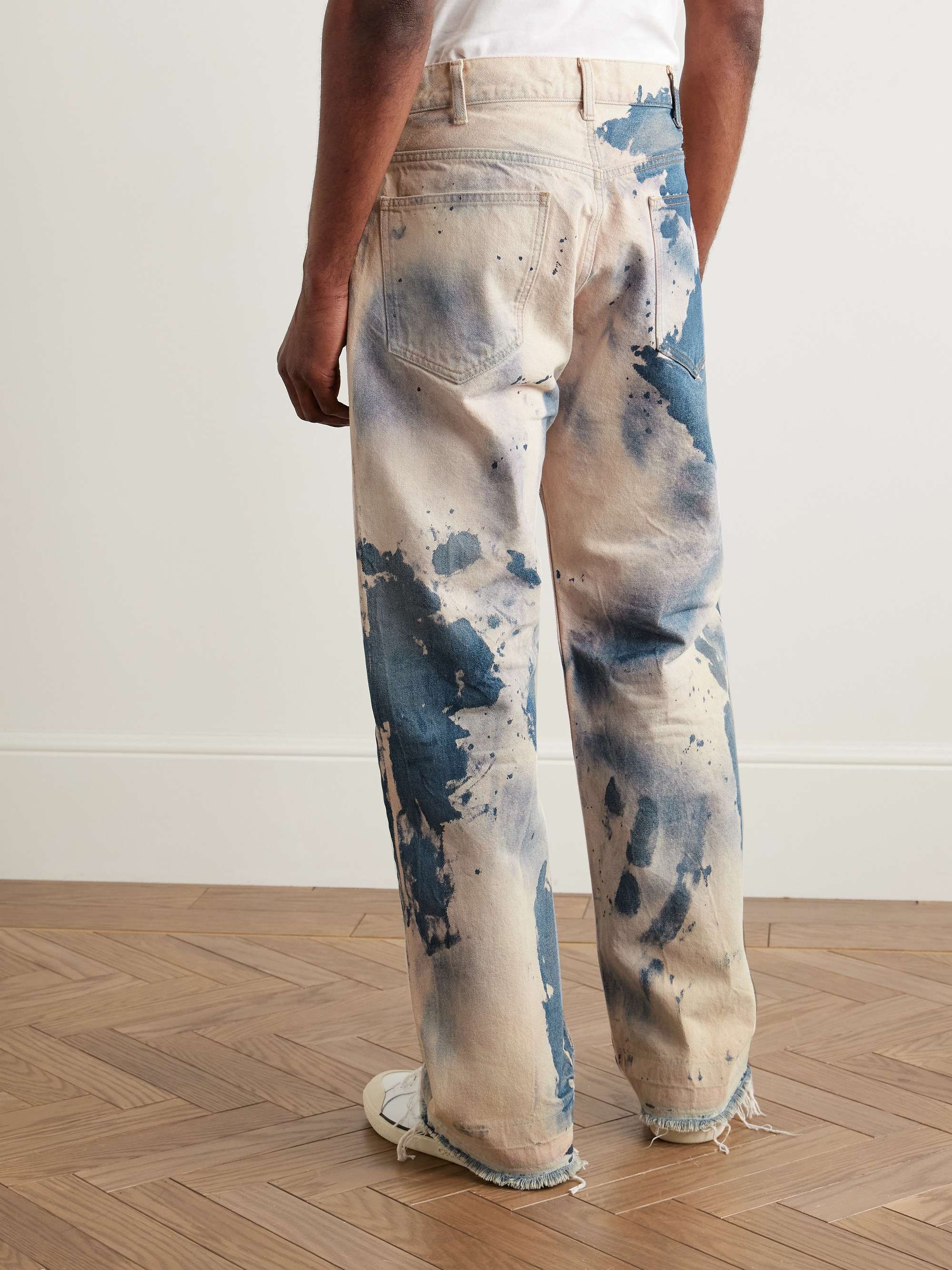 Wesley Straight-Leg Bleached Jeans view