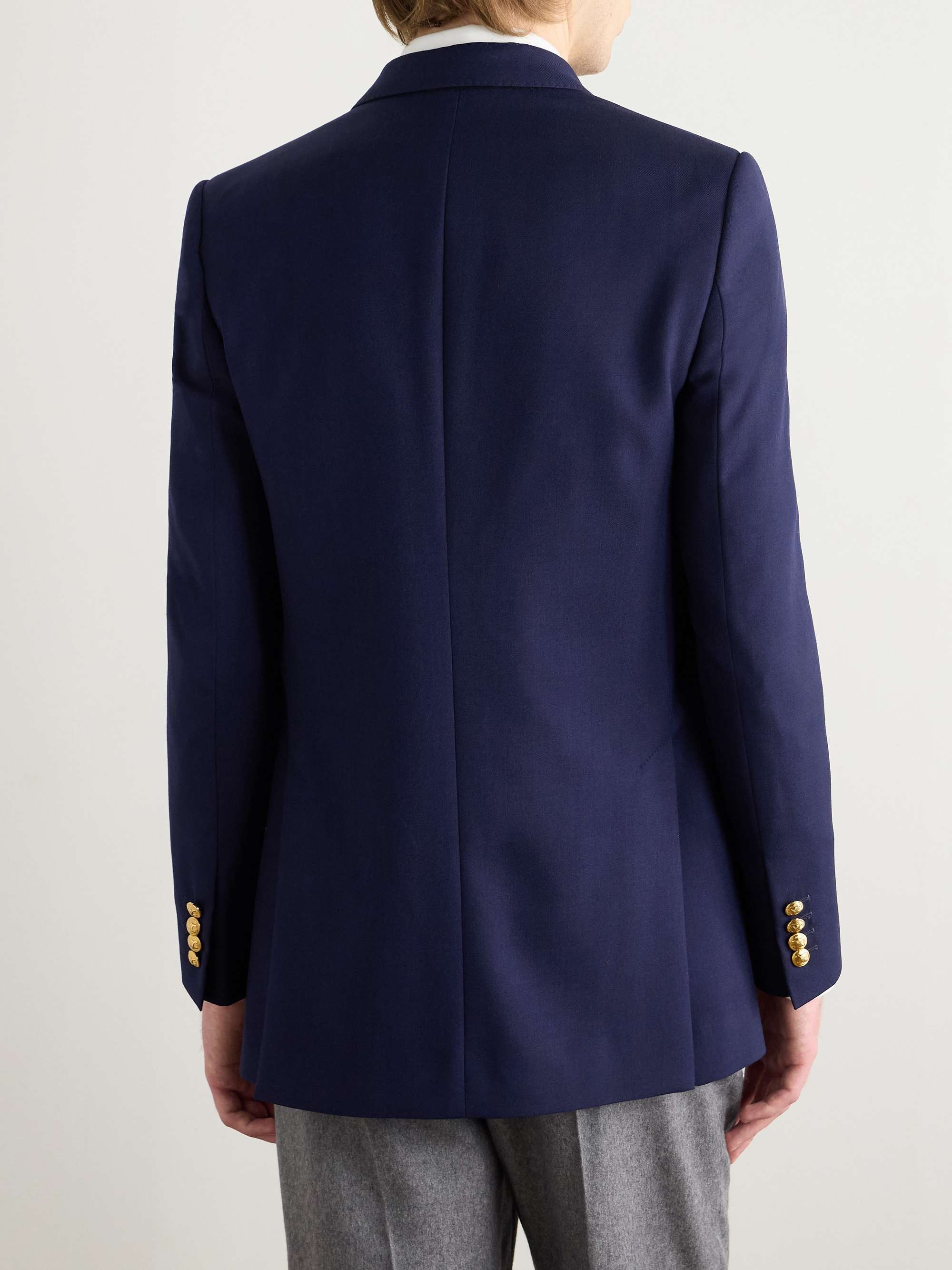 Camden Double-Breasted Gabardine Blazer view