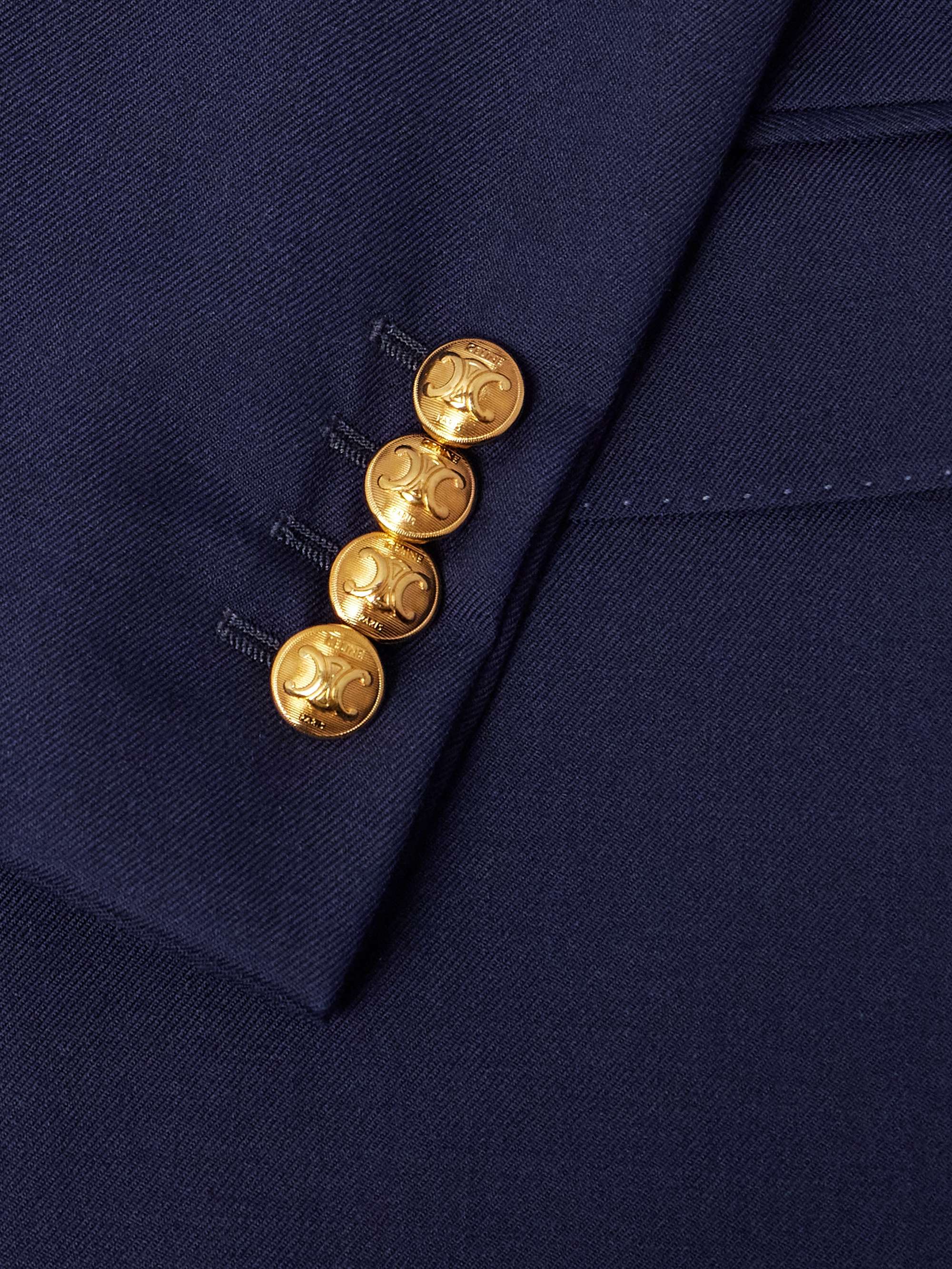 Camden Double-Breasted Gabardine Blazer view