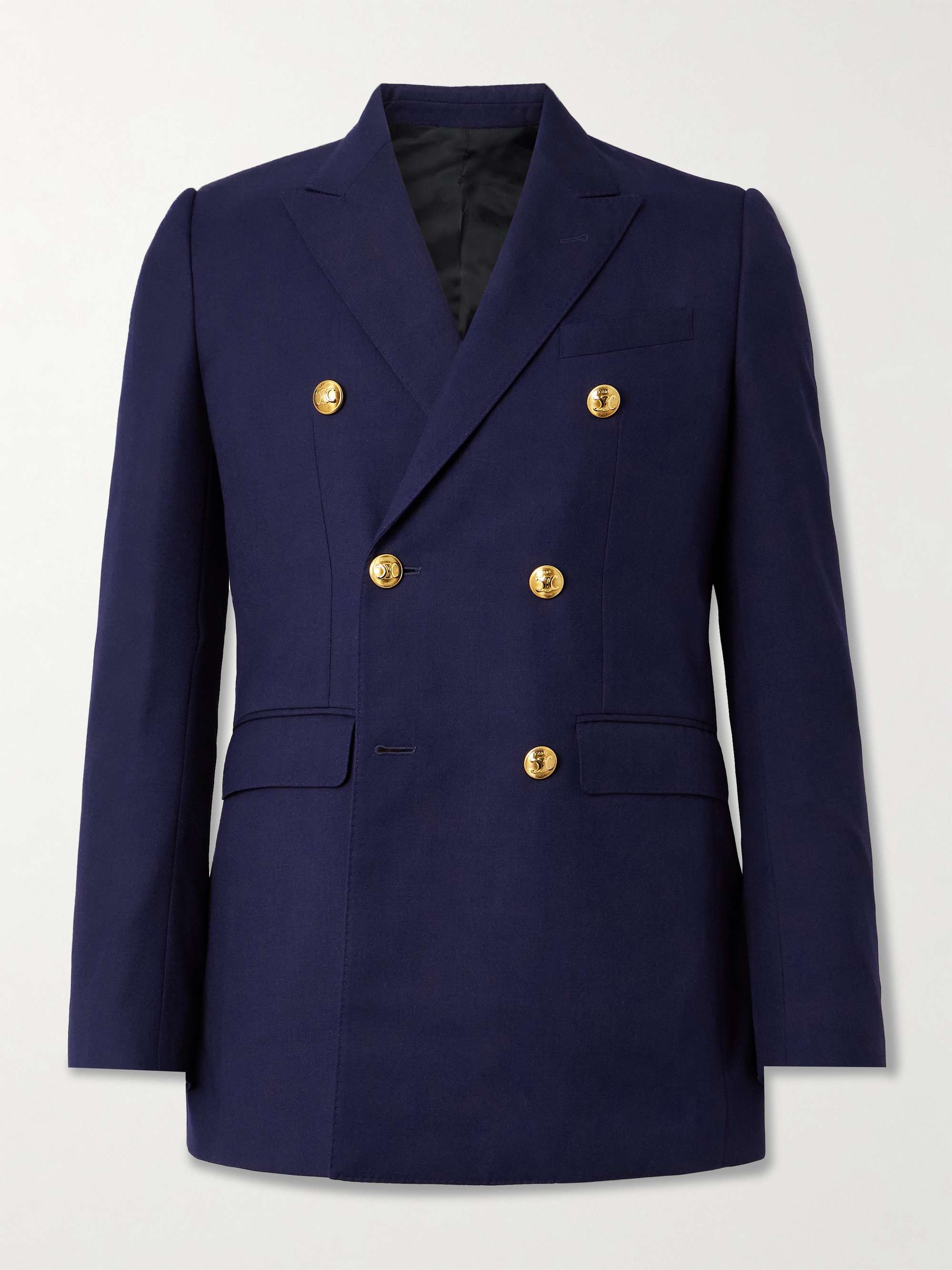 Camden Double-Breasted Gabardine Blazer view