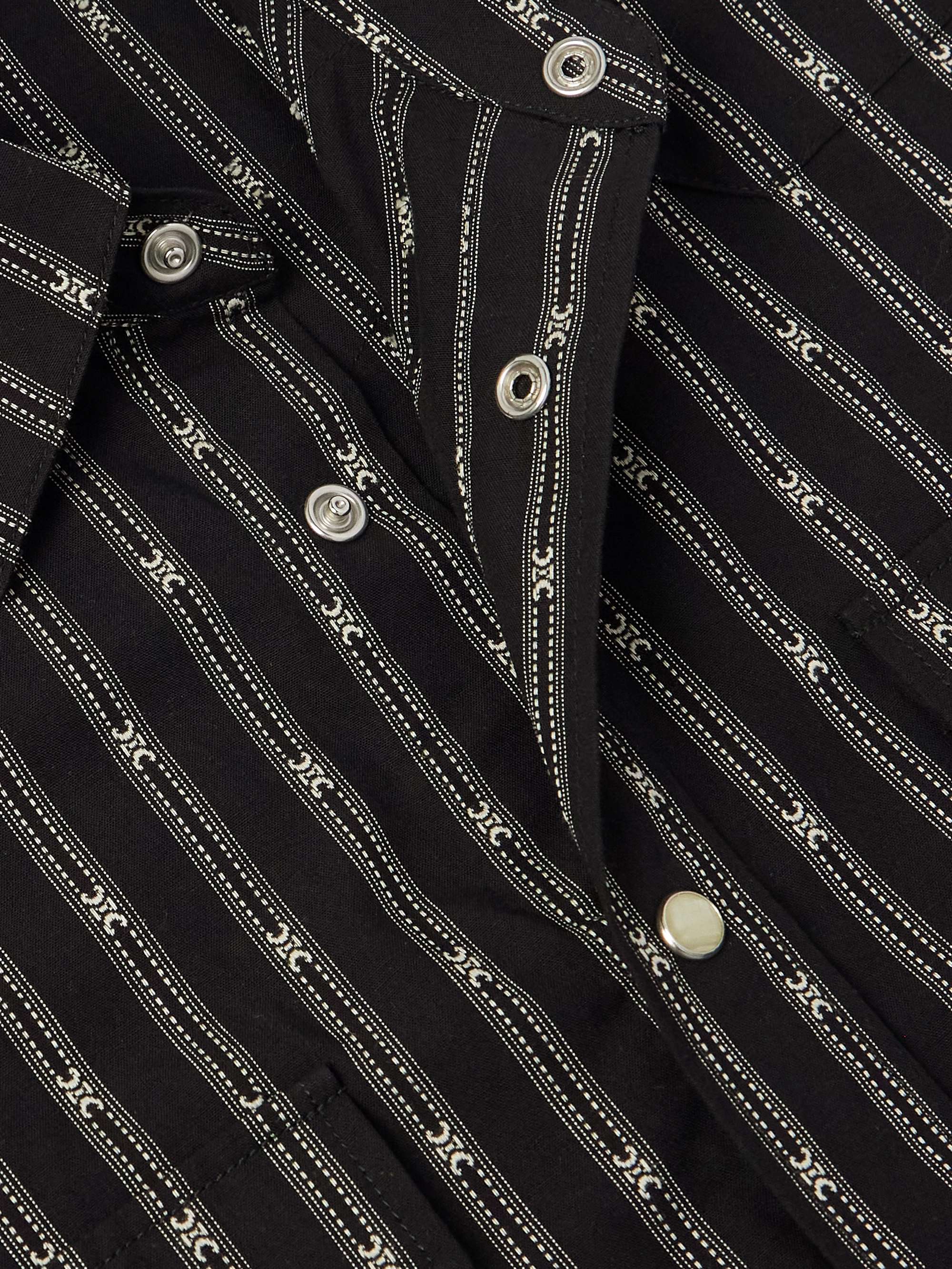 Triomphe Slim-Fit Striped Cotton Western Shirt view