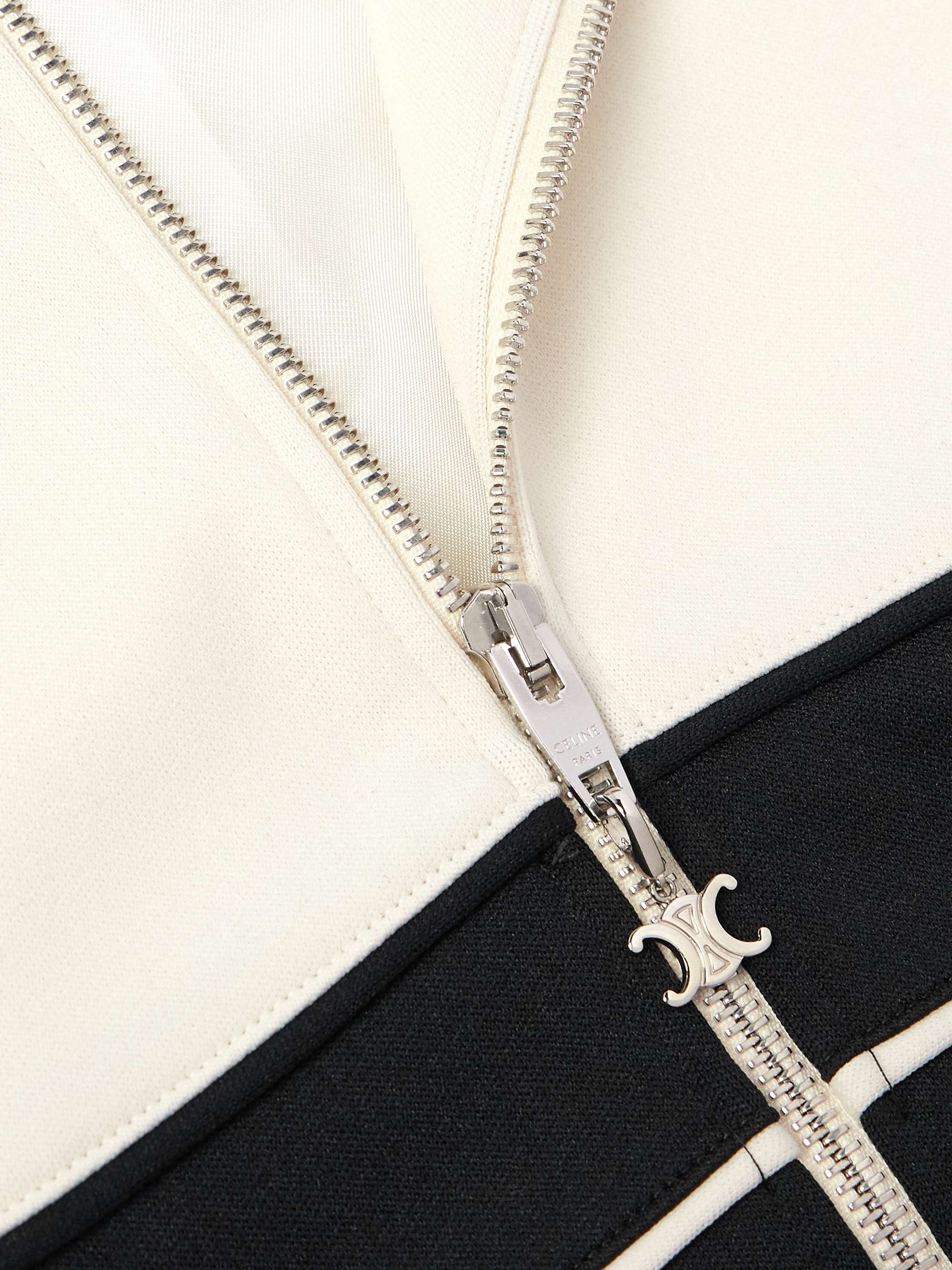 Logo-Embroidered Colour-Block Jersey Track Jacket view