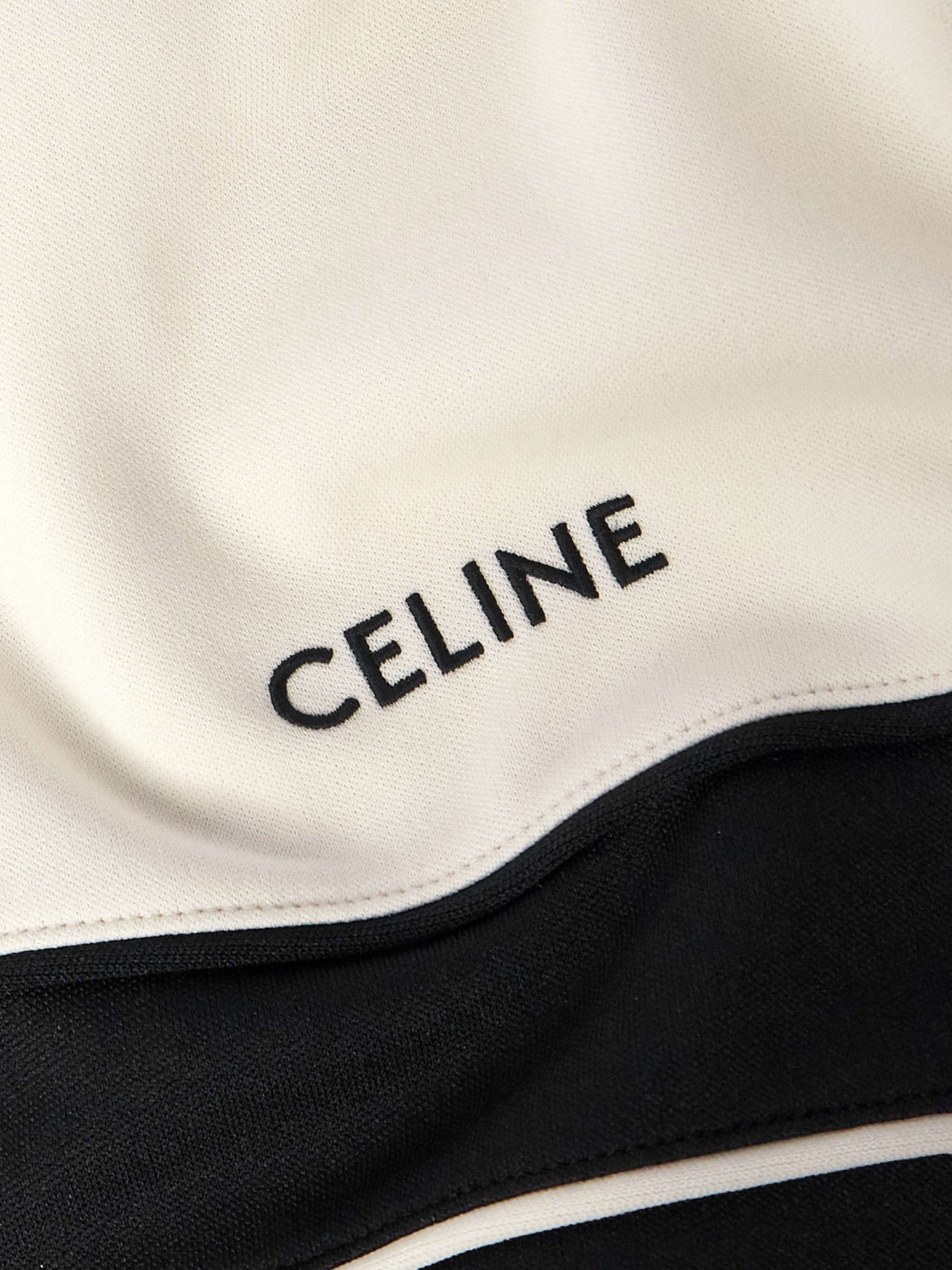 Logo-Embroidered Colour-Block Jersey Track Jacket view