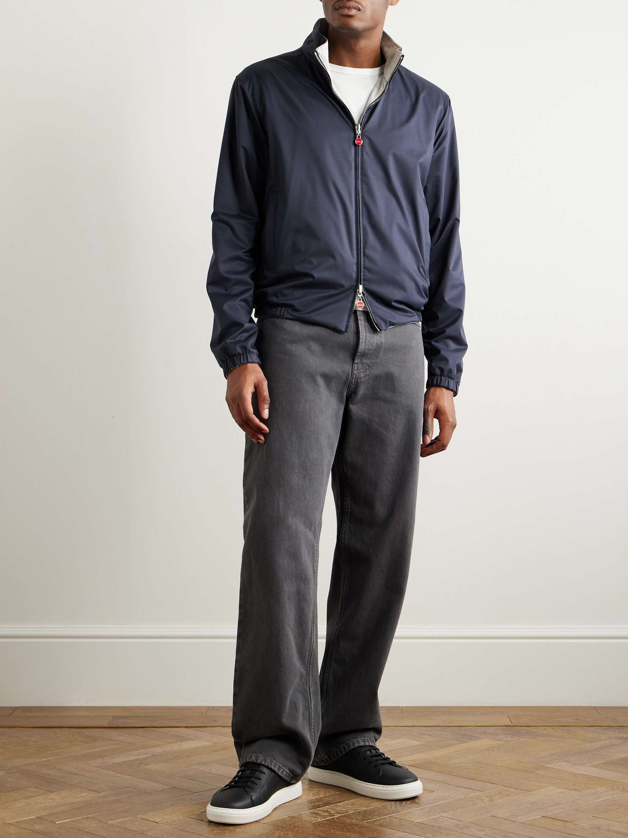 Reversible Jersey and Tech-Shell Blouson Jacket view