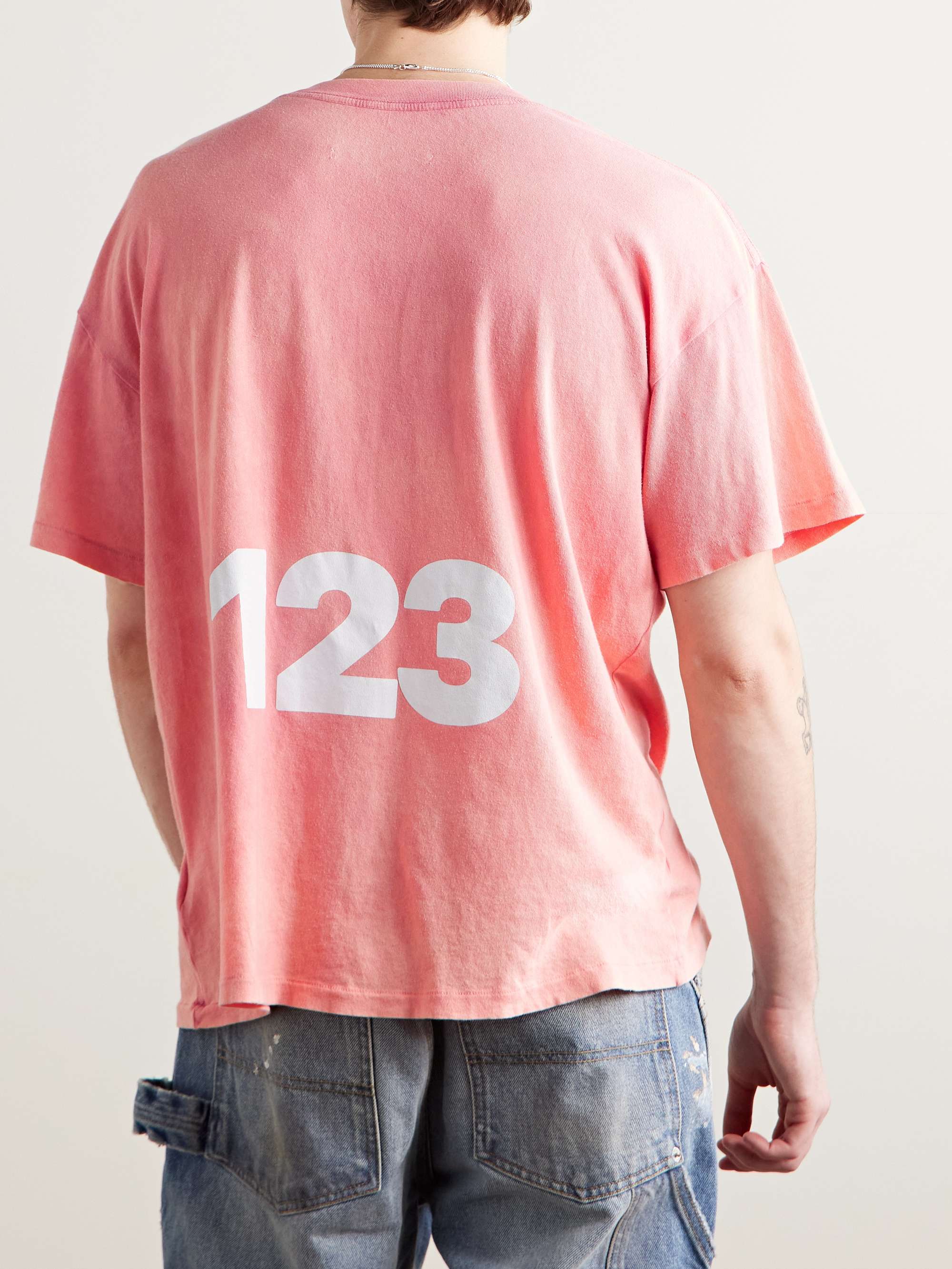 Logo-Print Embroidered Cotton-Jersey T-Shirt view