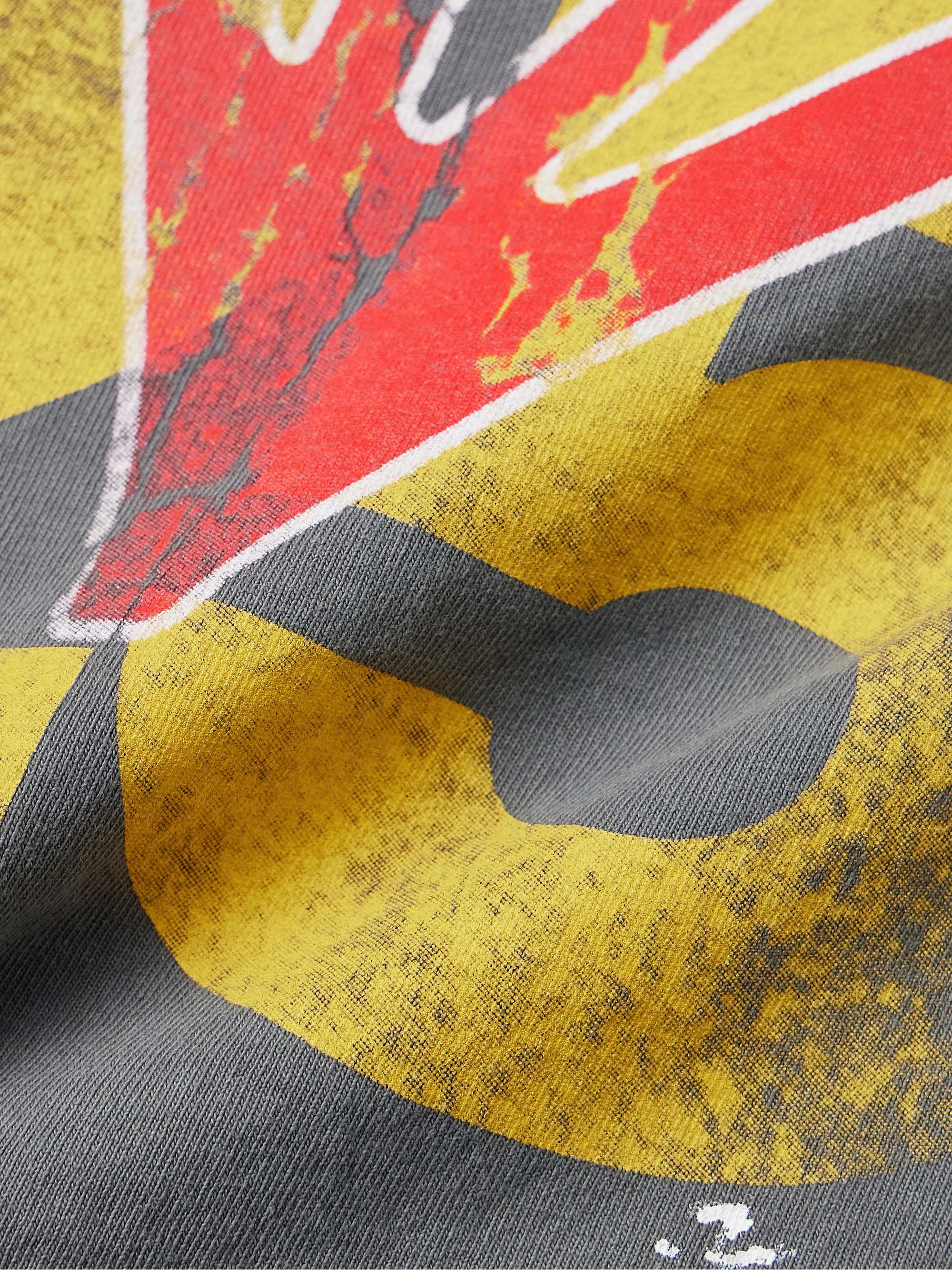 Love Stuff Paint-Splattered Logo-Print Cotton-Jersey T-Shirt view