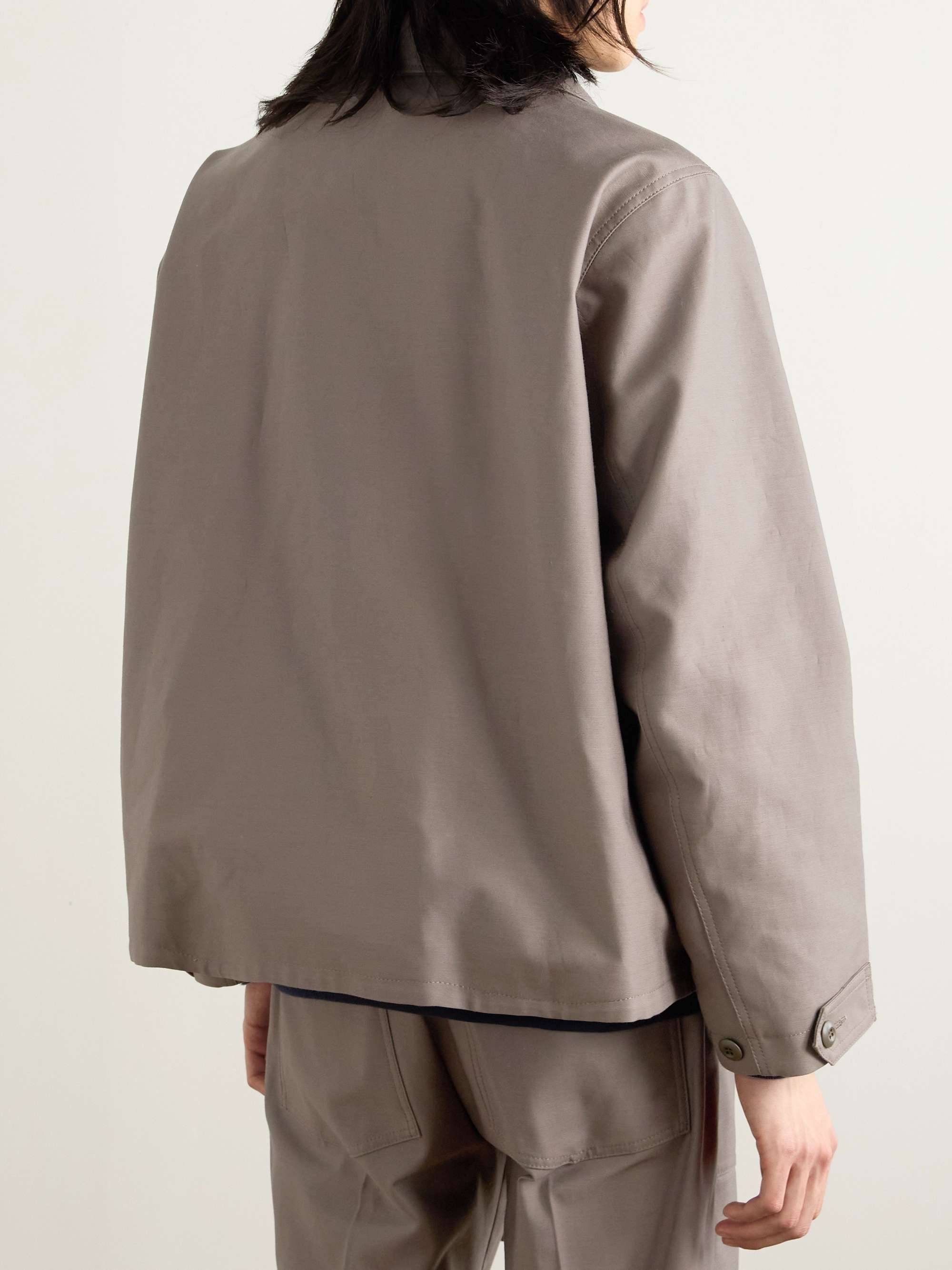 + WTAPS Nylon-Trimmed Cotton-Canvas Jacket view