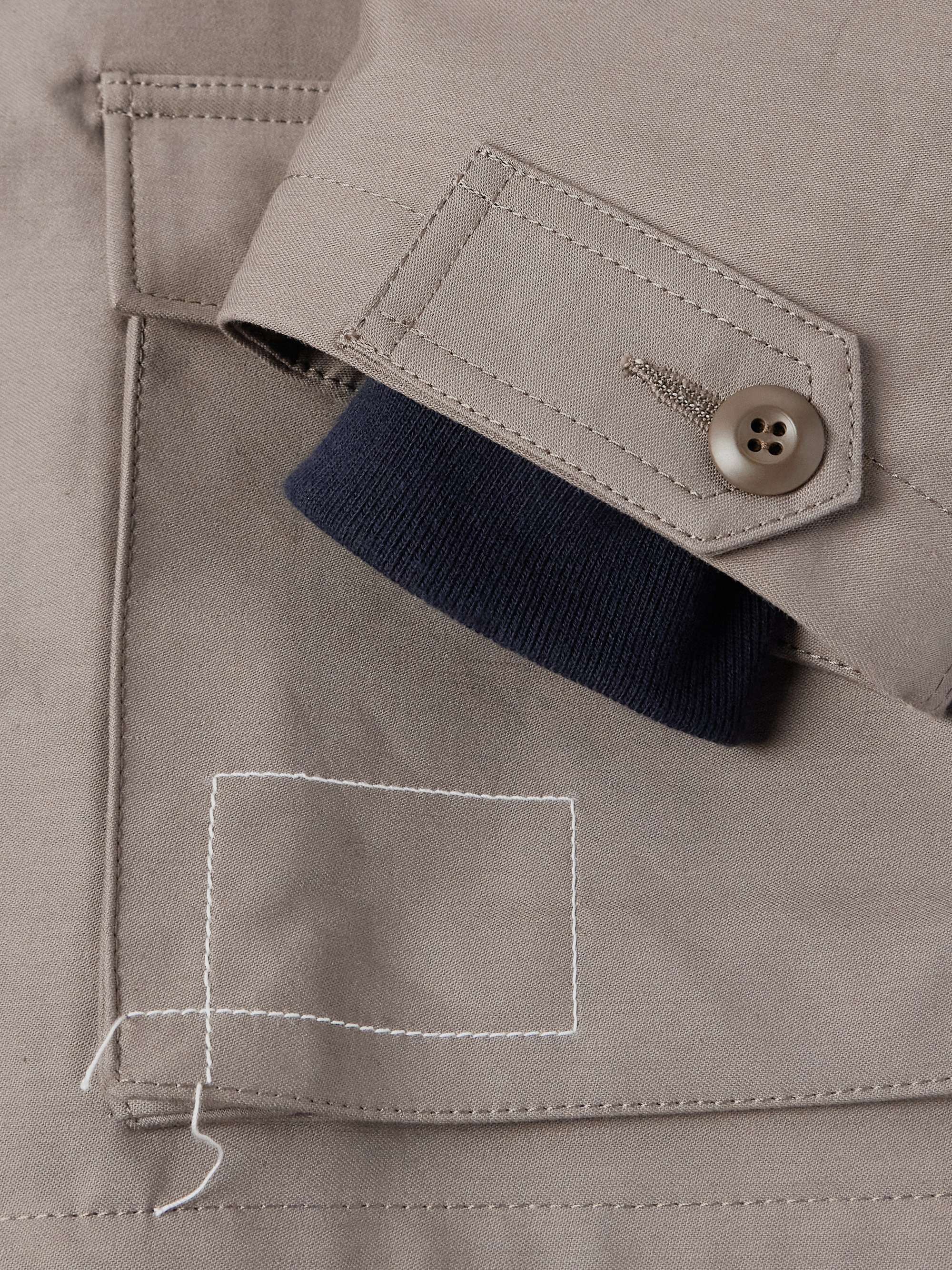 + WTAPS Nylon-Trimmed Cotton-Canvas Jacket view