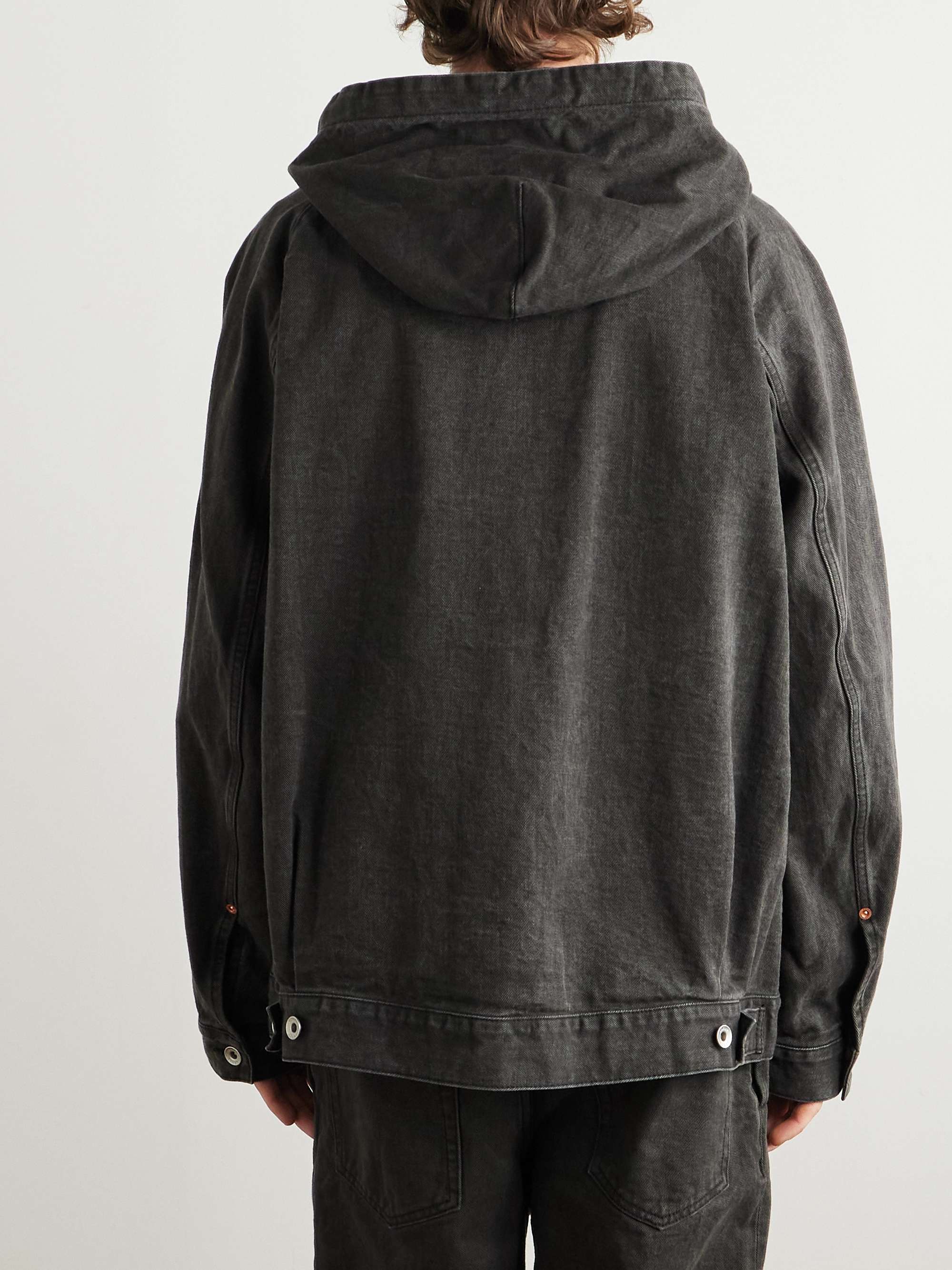 Hooded Denim Jacket view