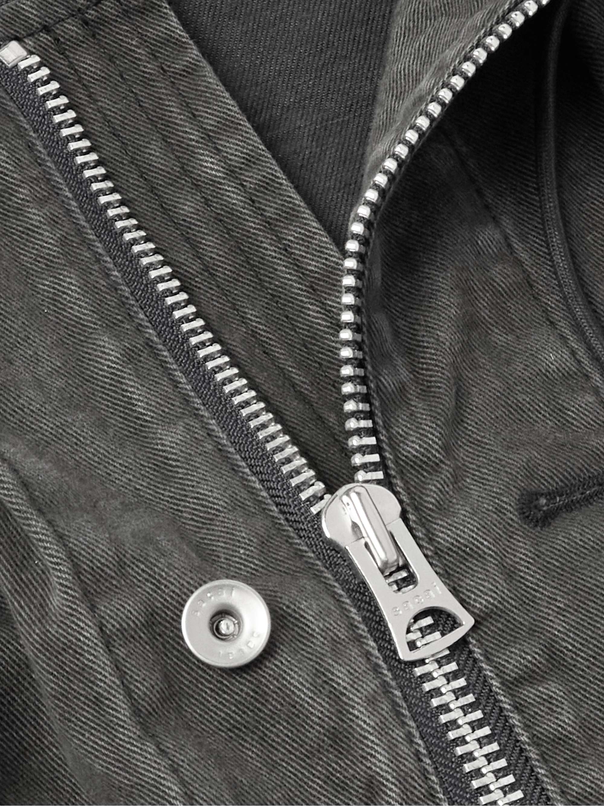 Hooded Denim Jacket view