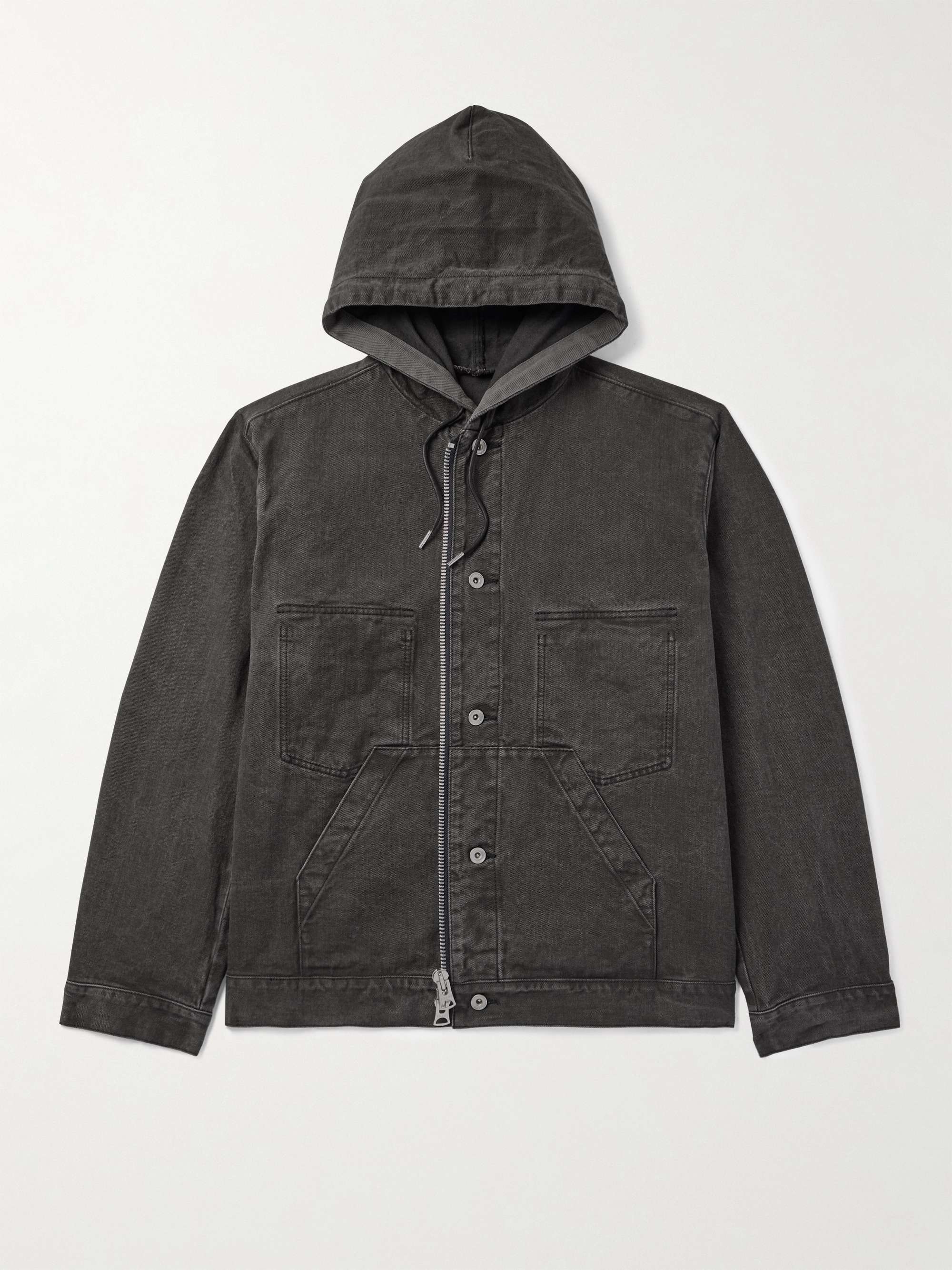 Hooded Denim Jacket view