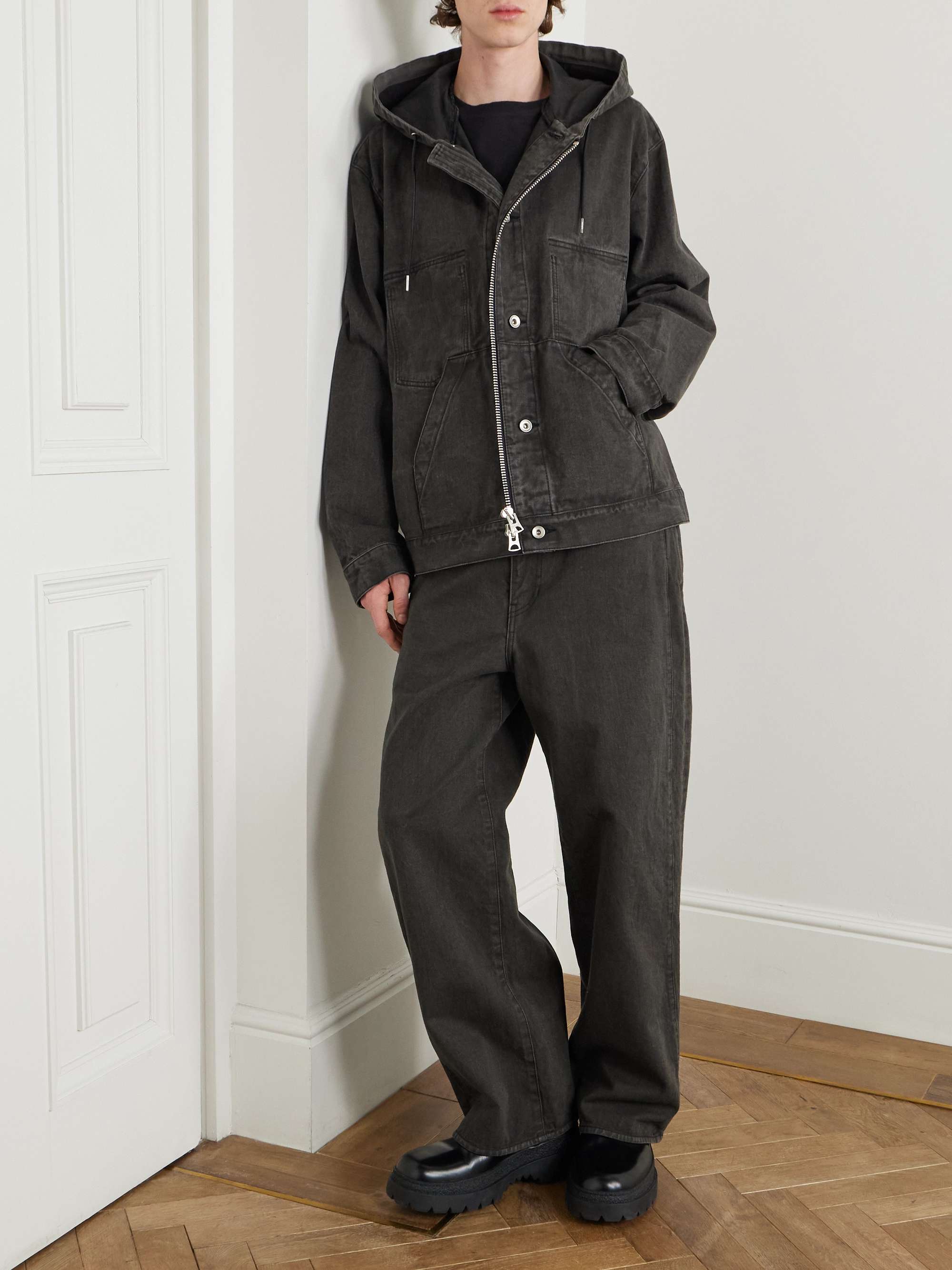 Hooded Denim Jacket view