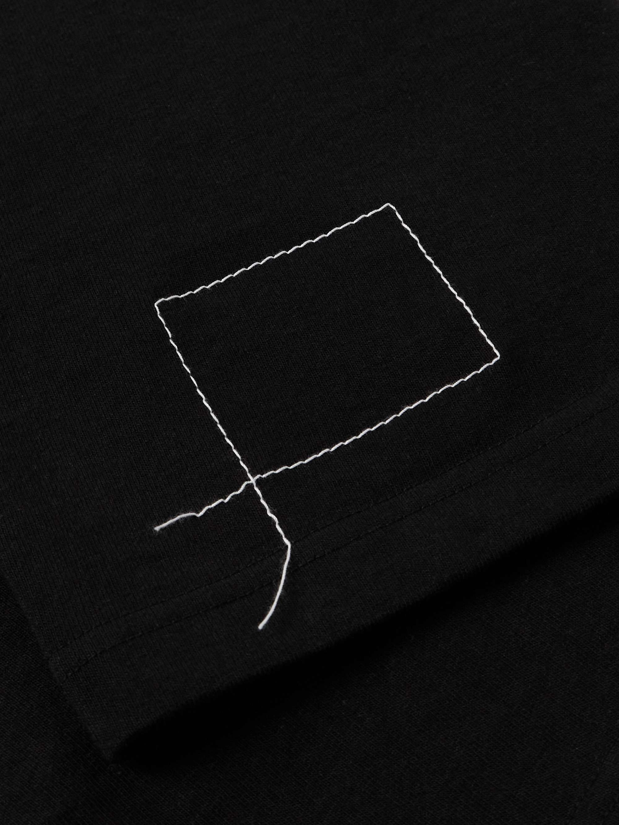 + WTAPS® Embroidered Logo-Print Cotton-Jersey T-Shirt view