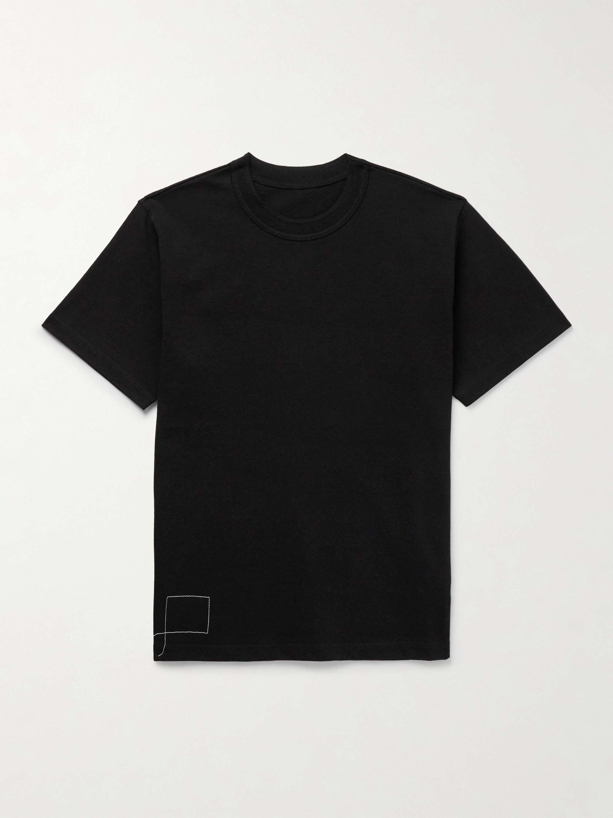+ WTAPS® Embroidered Logo-Print Cotton-Jersey T-Shirt view