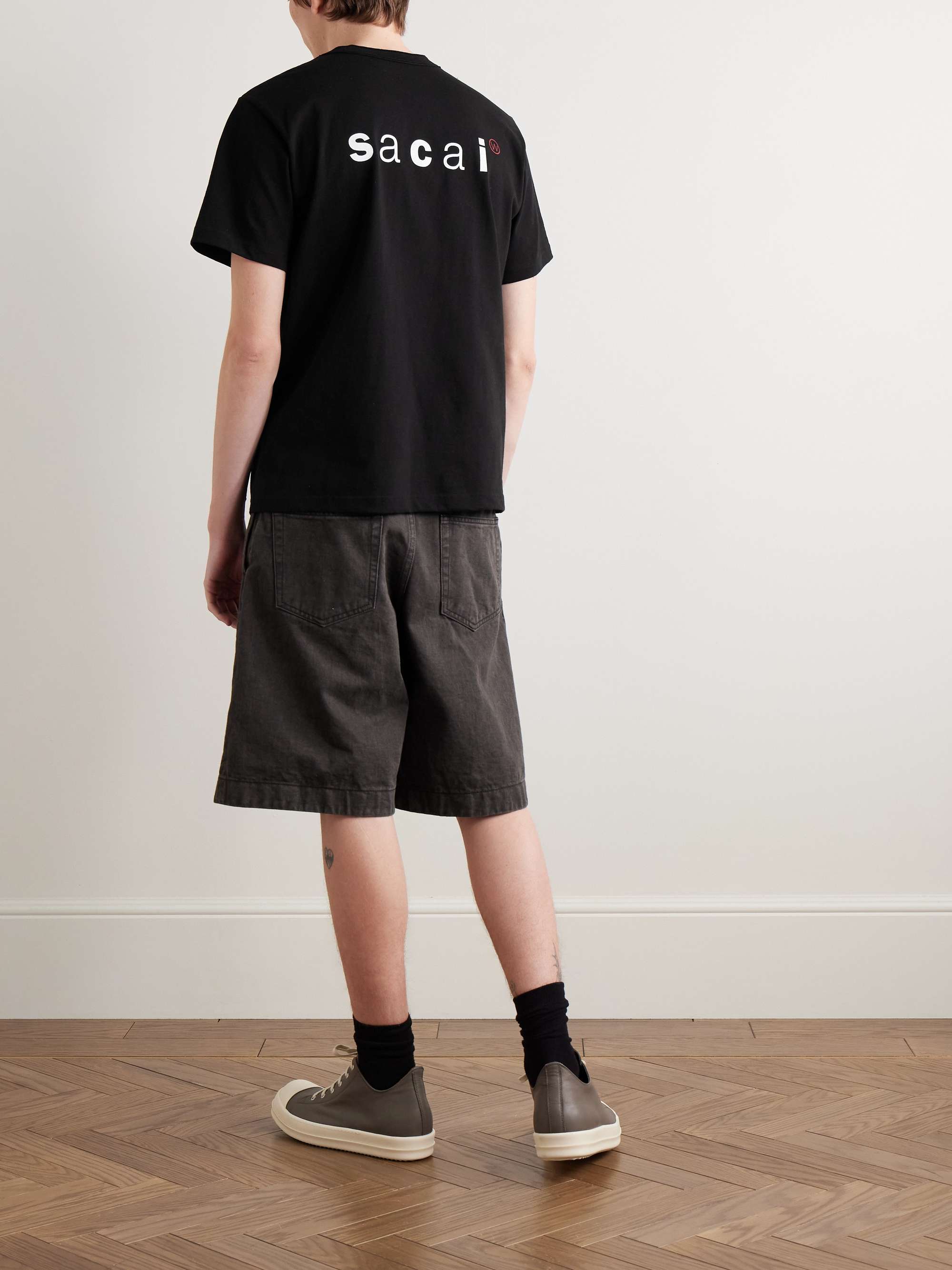 + WTAPS® Embroidered Logo-Print Cotton-Jersey T-Shirt view