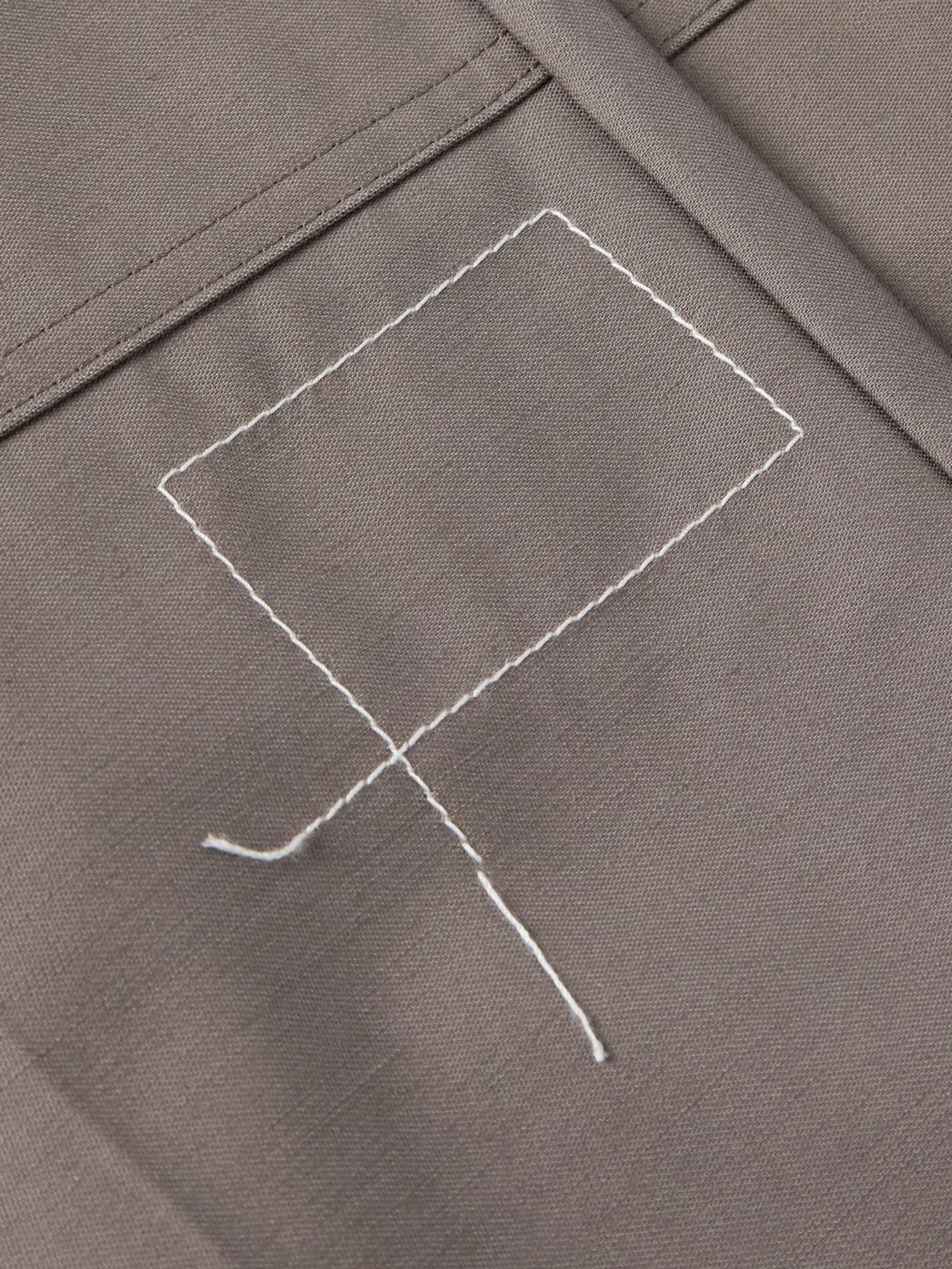 + WTAPS® Slim-Fit Straight-Leg Belted Embroidered Cotton Trousers view