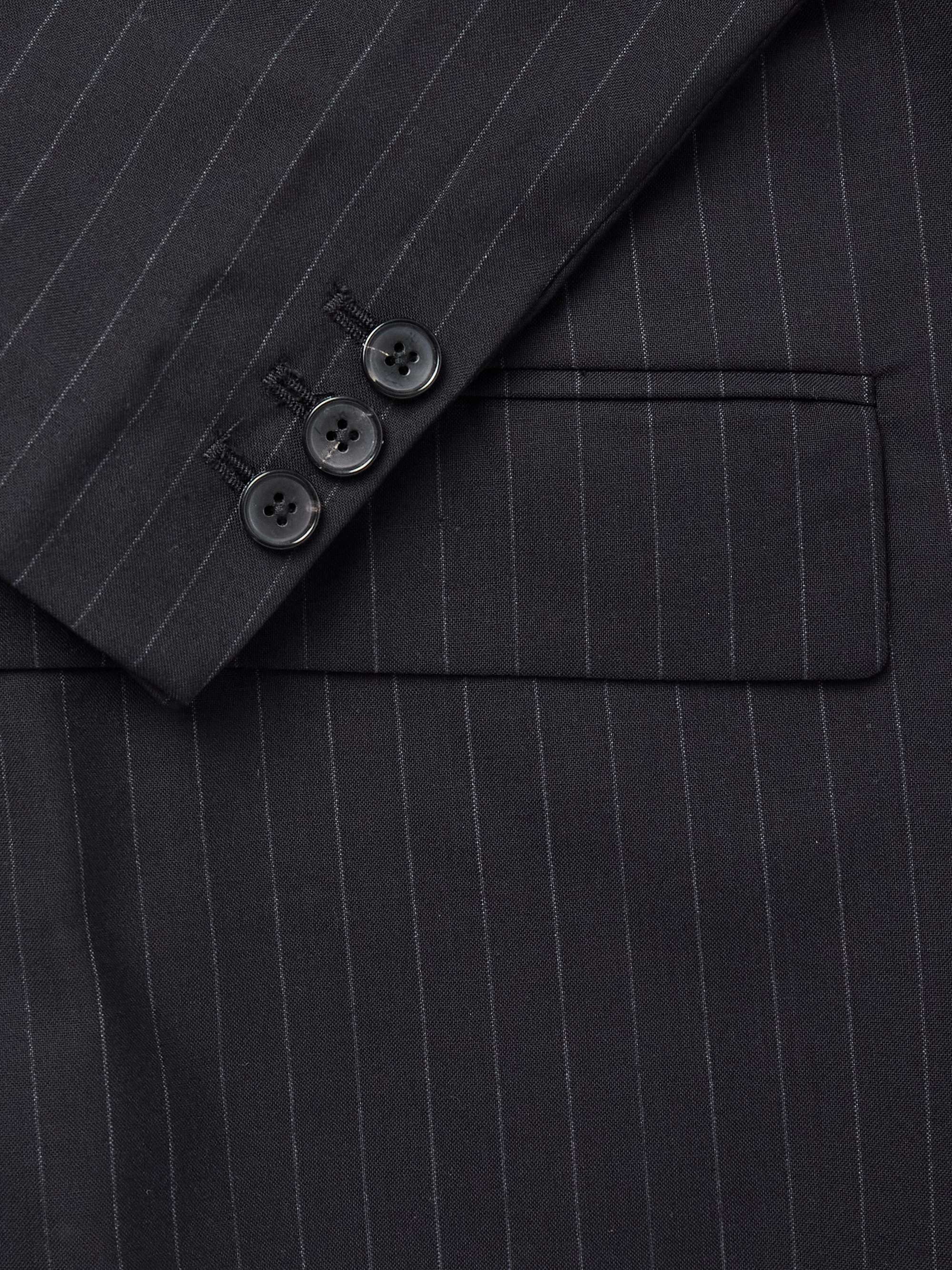Barrio Pinstriped Wool Blazer view
