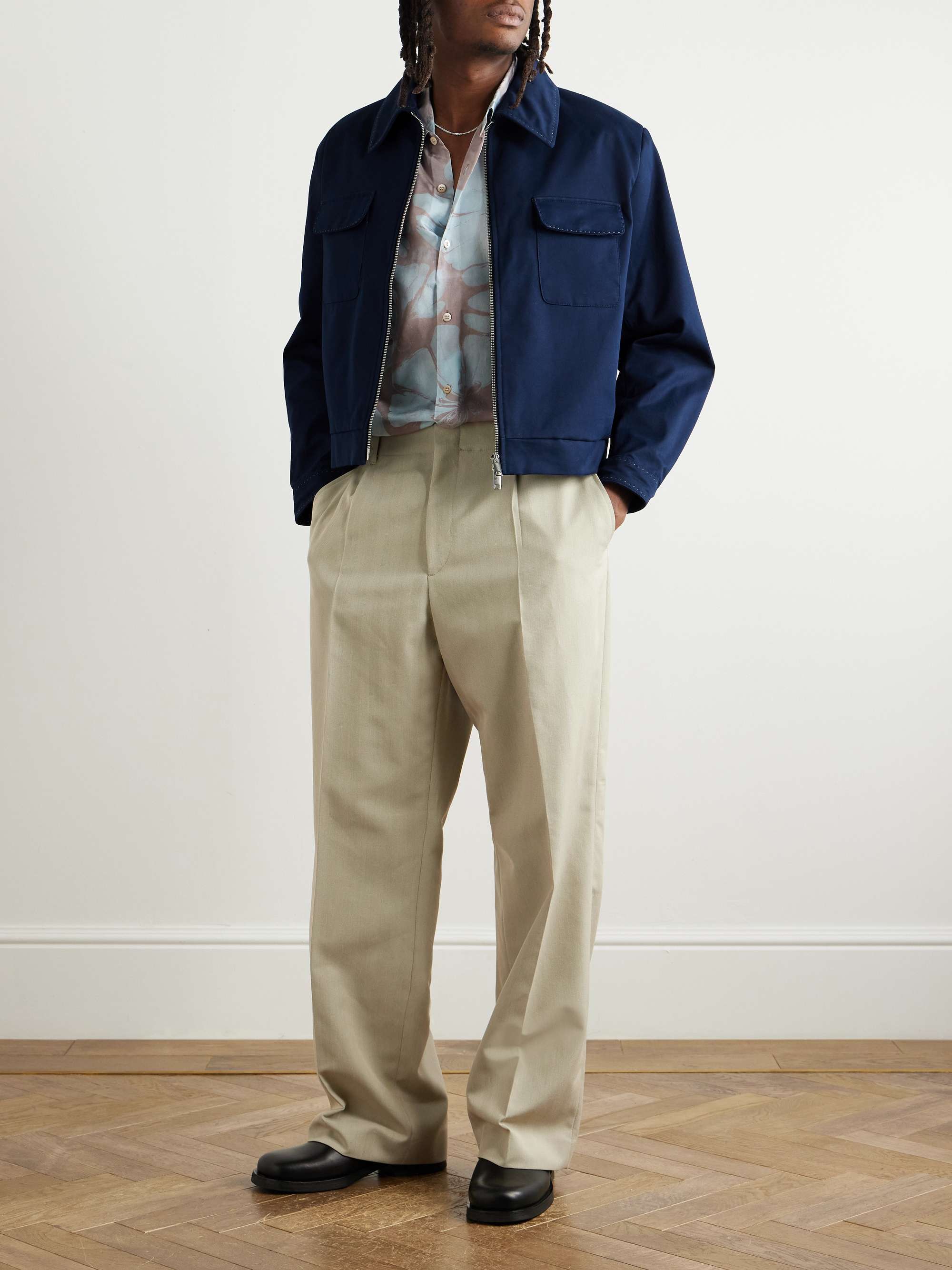 Herman Embroidered Cotton-Twill Jacket view