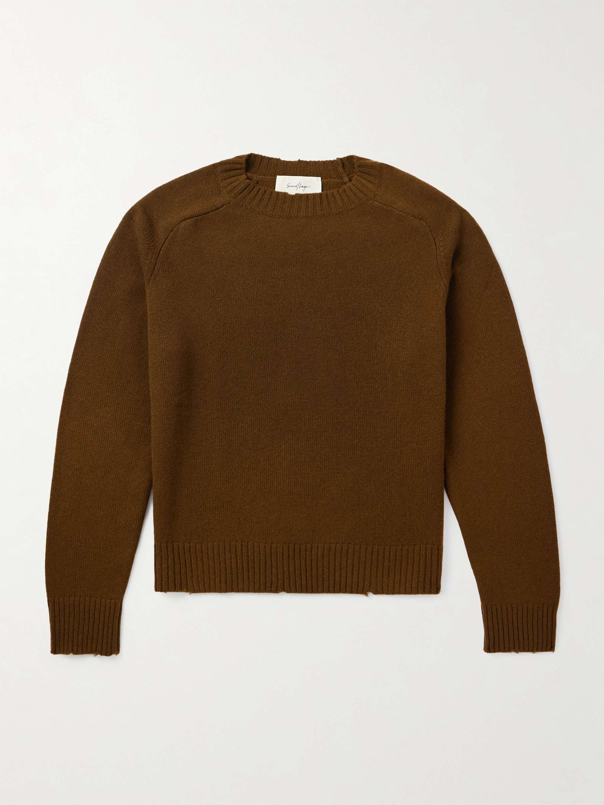 Distressed Cashmere Sweater view