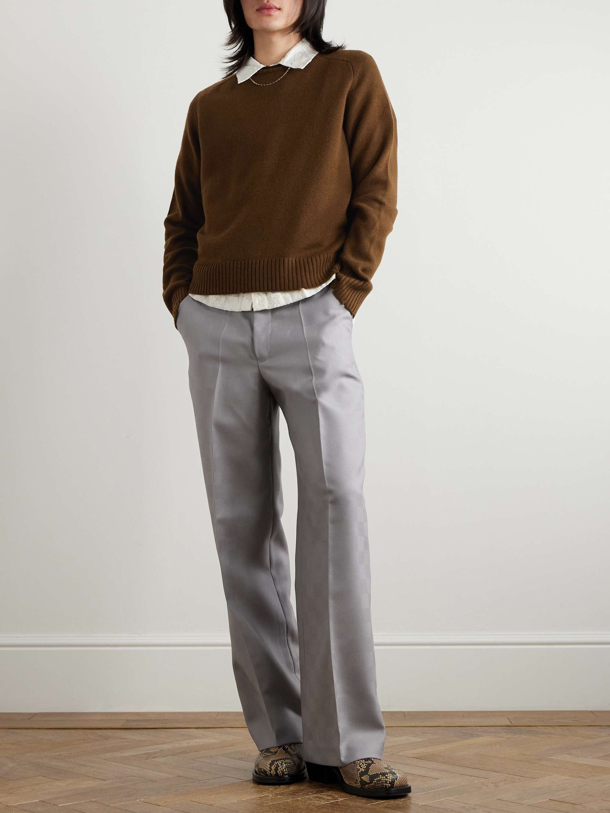 Distressed Cashmere Sweater view