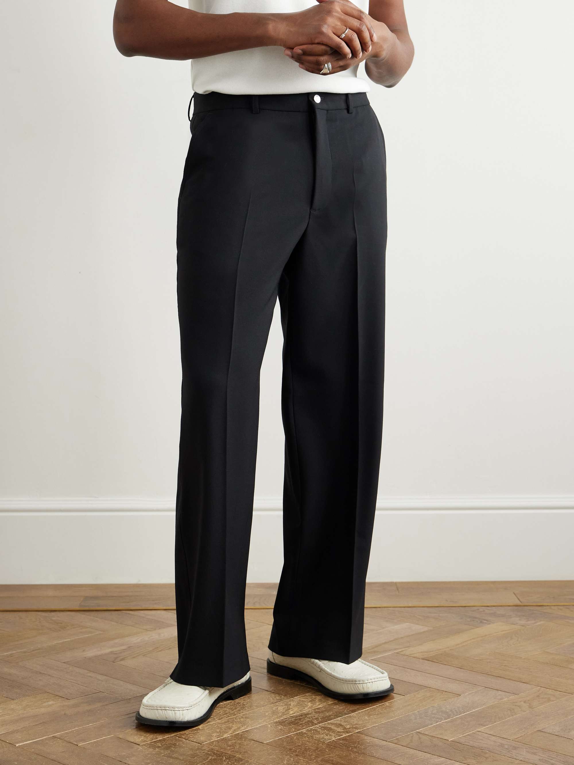 Zooty Straight-Leg Stretch-Wool Trousers view