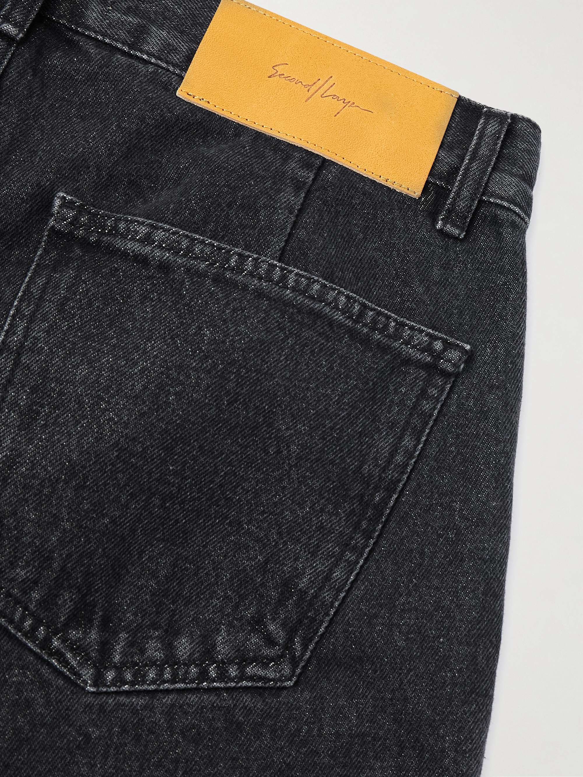 Valluco Straight-Leg Stone-Washed Jeans view