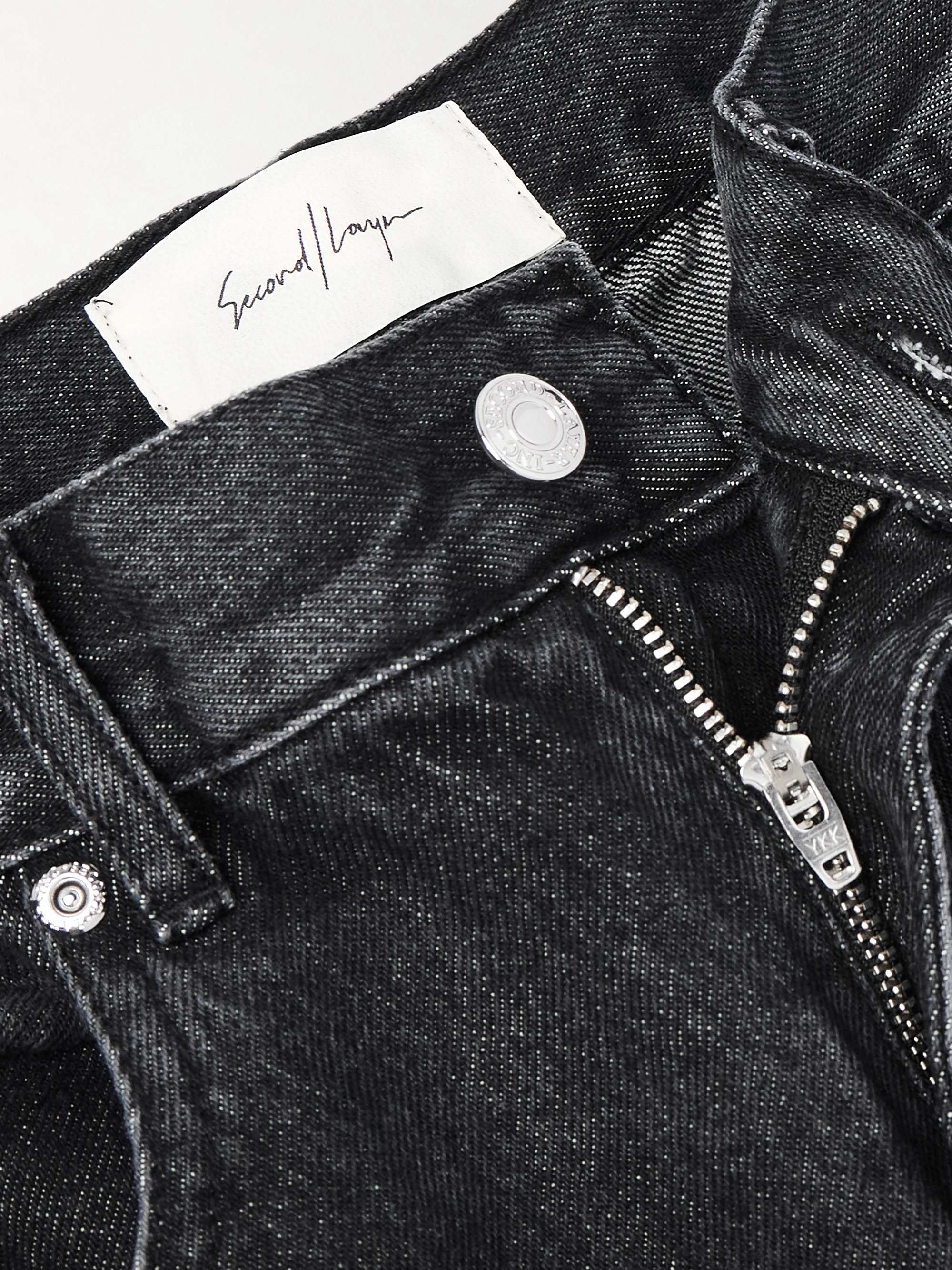 Valluco Straight-Leg Stone-Washed Jeans view