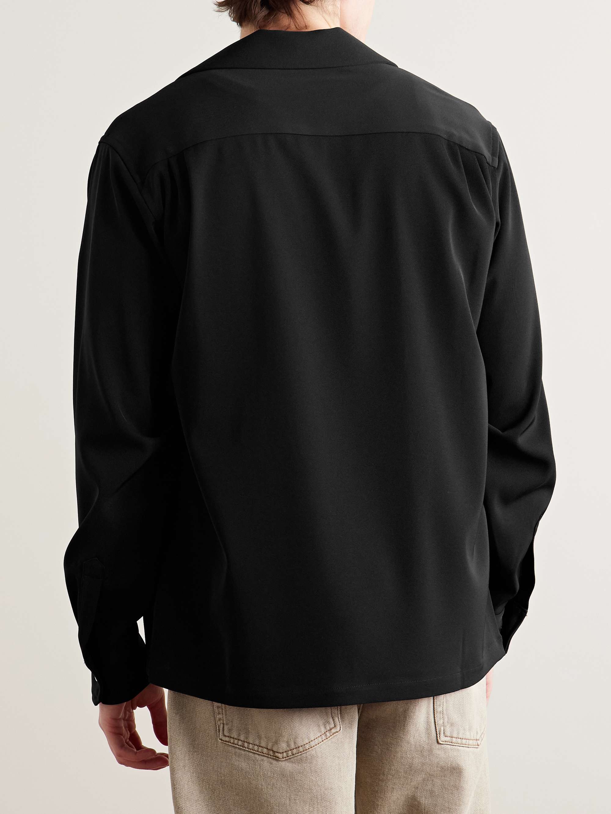 Beto Camp-Collar Twill Shirt view