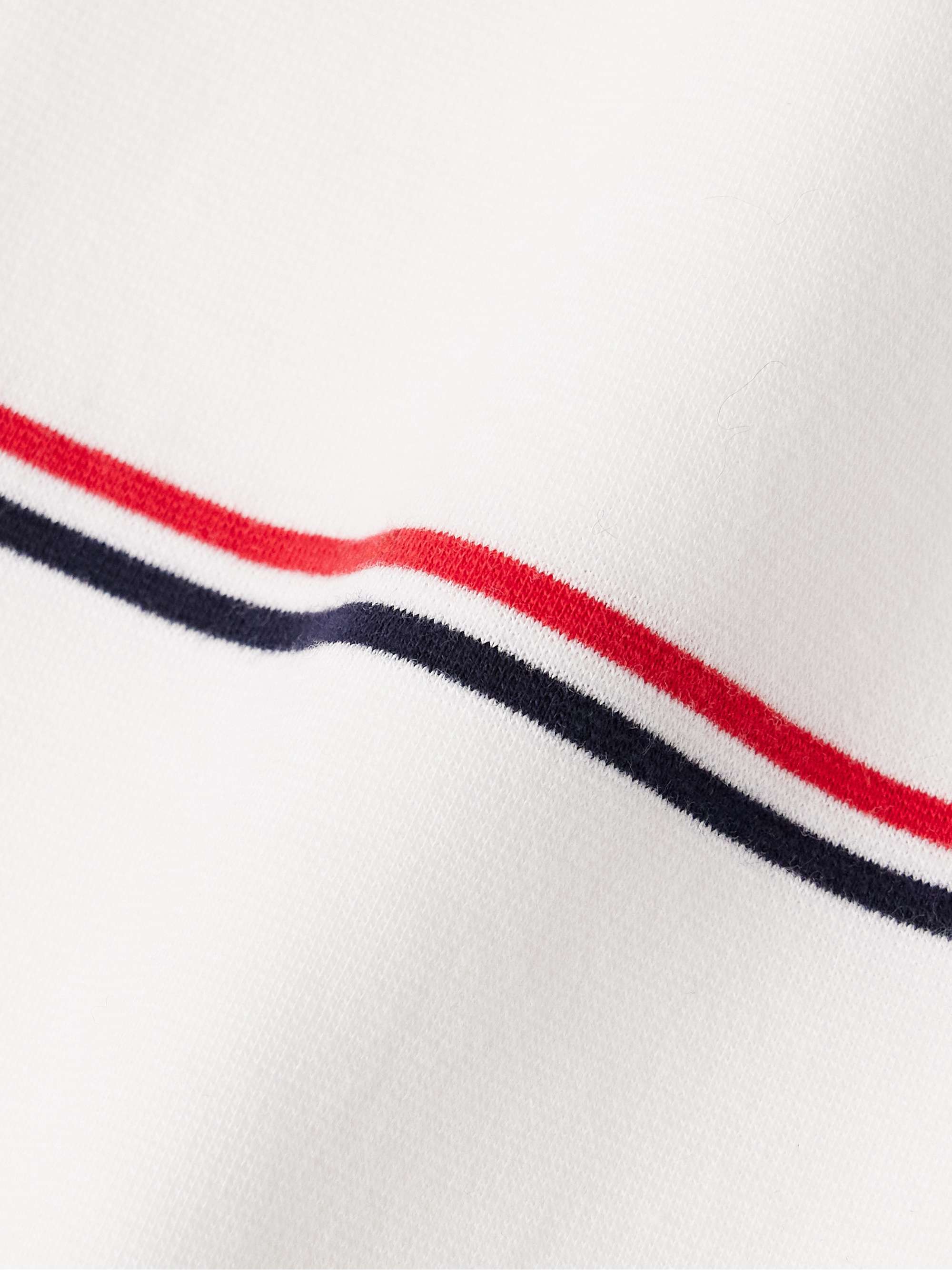 Logo-Appliquéd Striped Cotton-Interlock T-Shirt view