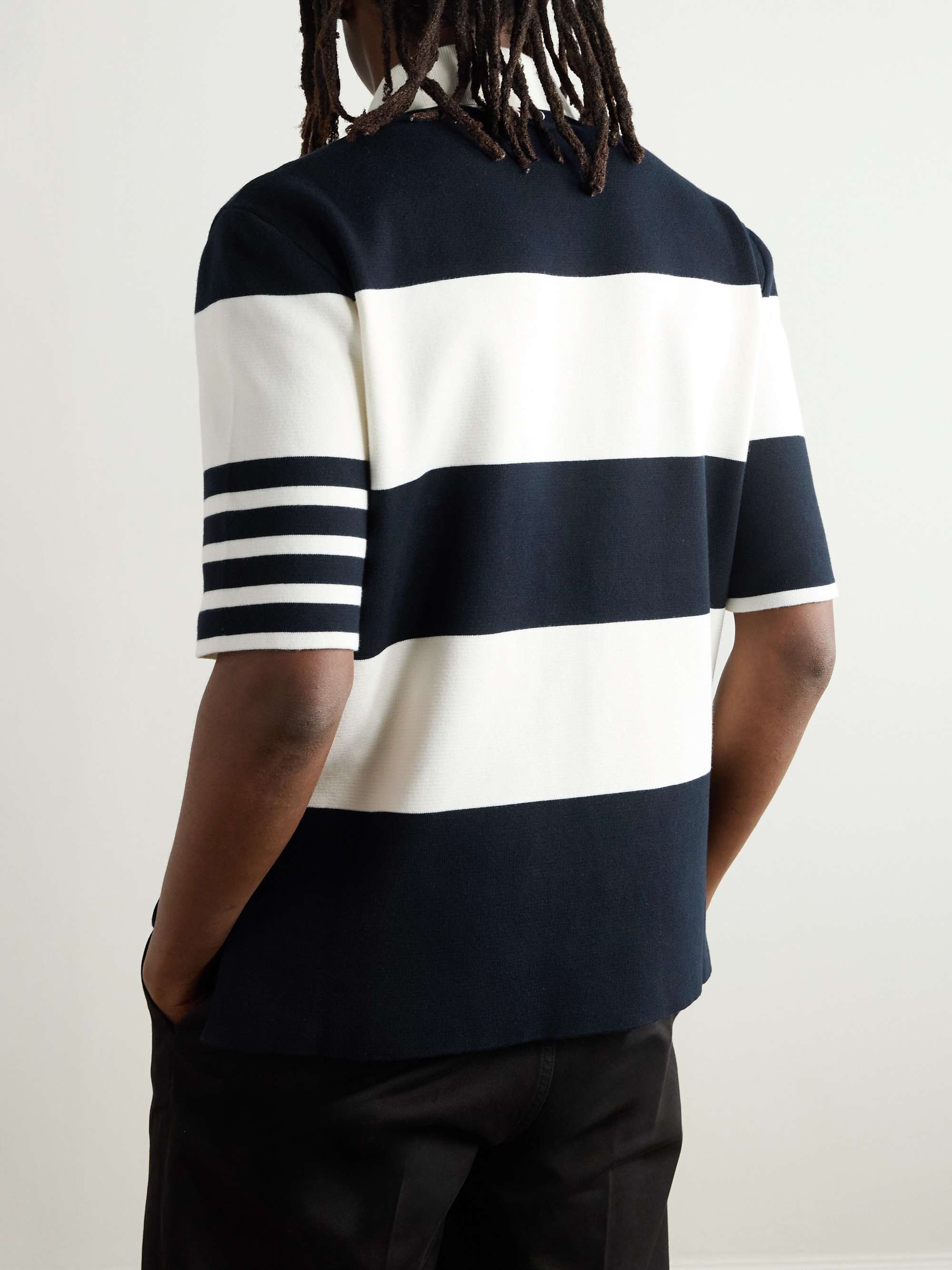 Striped Cotton Polo Shirt view