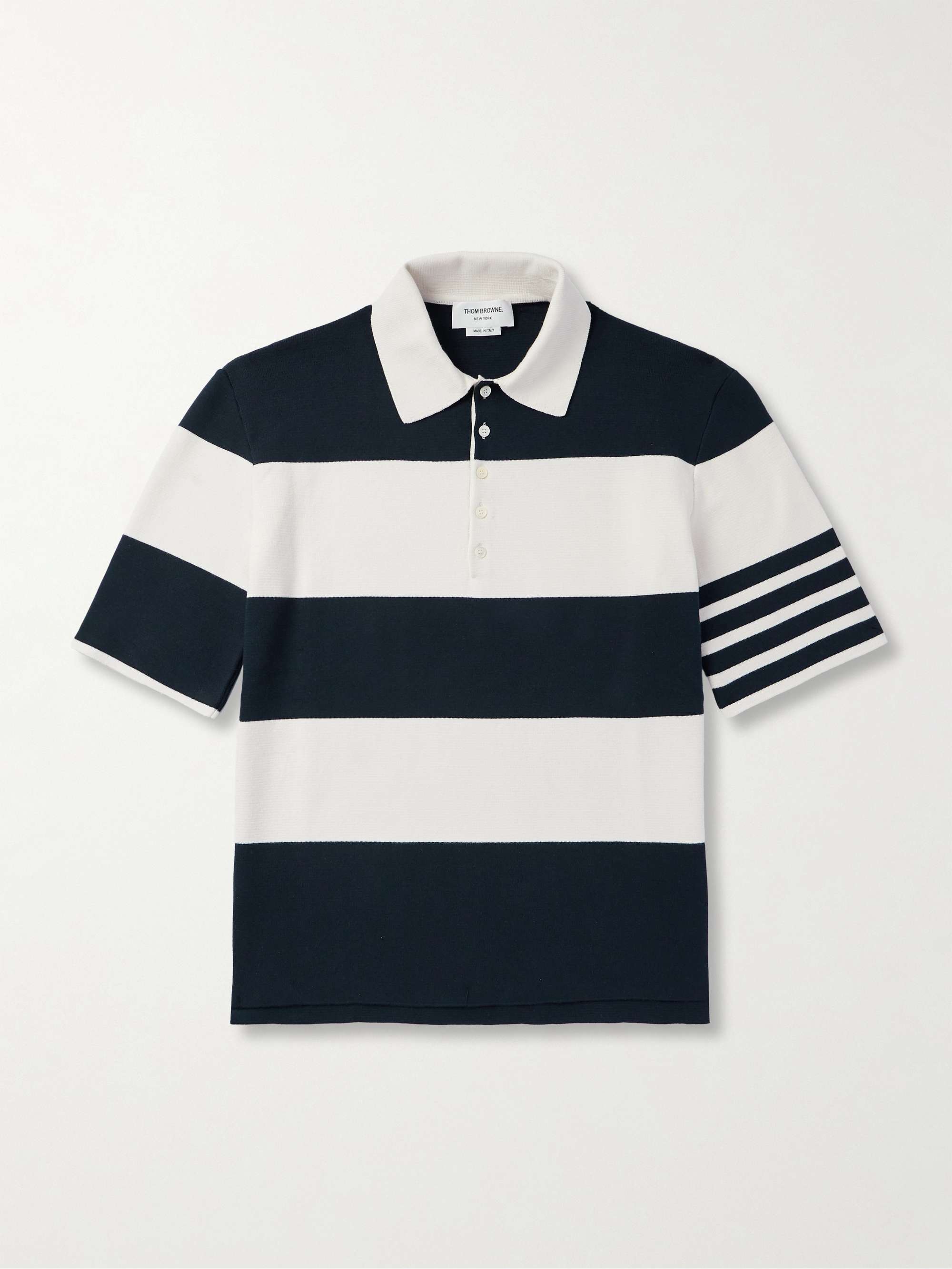 Striped Cotton Polo Shirt view