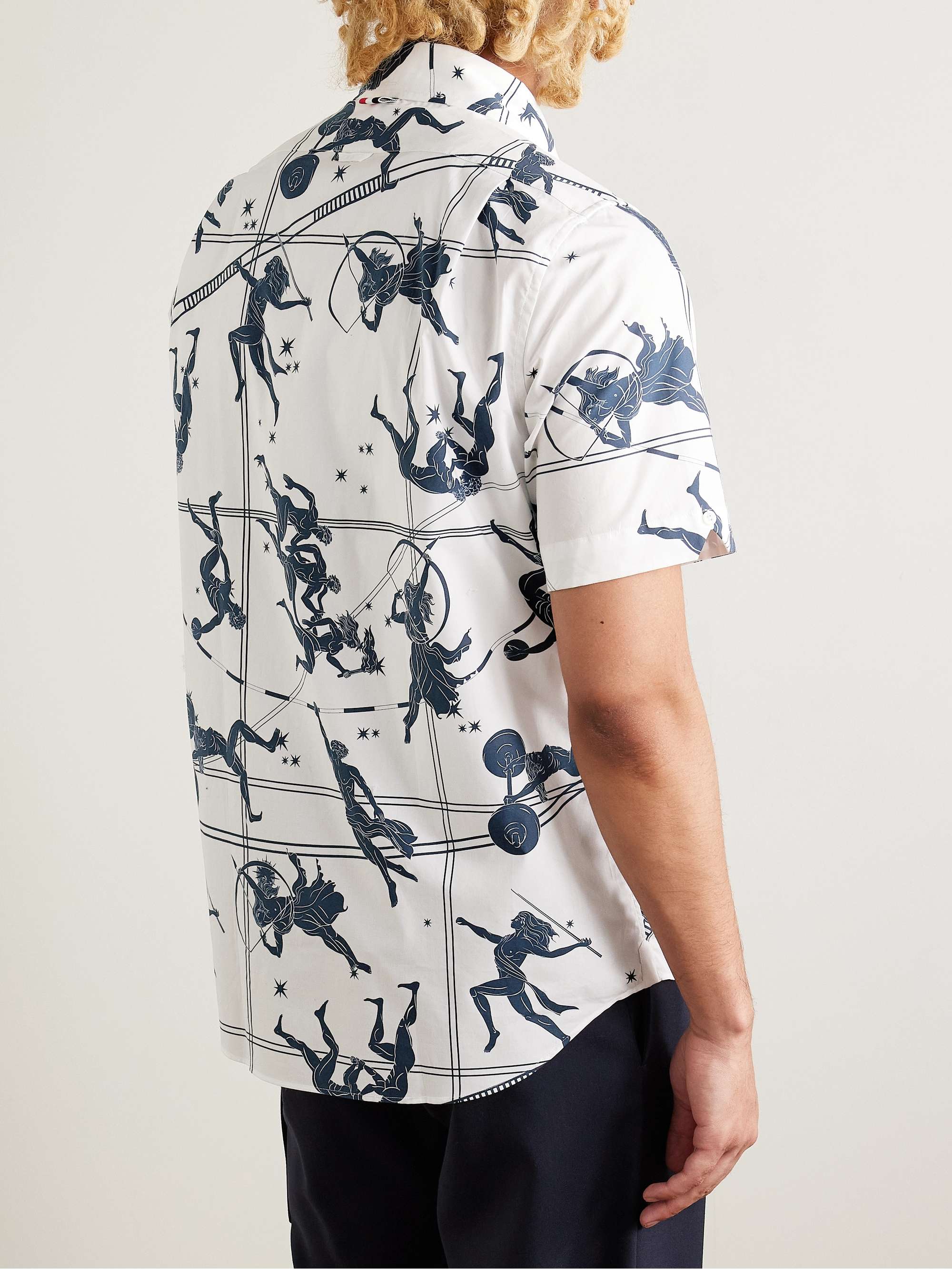 Button-Down Collar Printed Cotton-Poplin Shirt view
