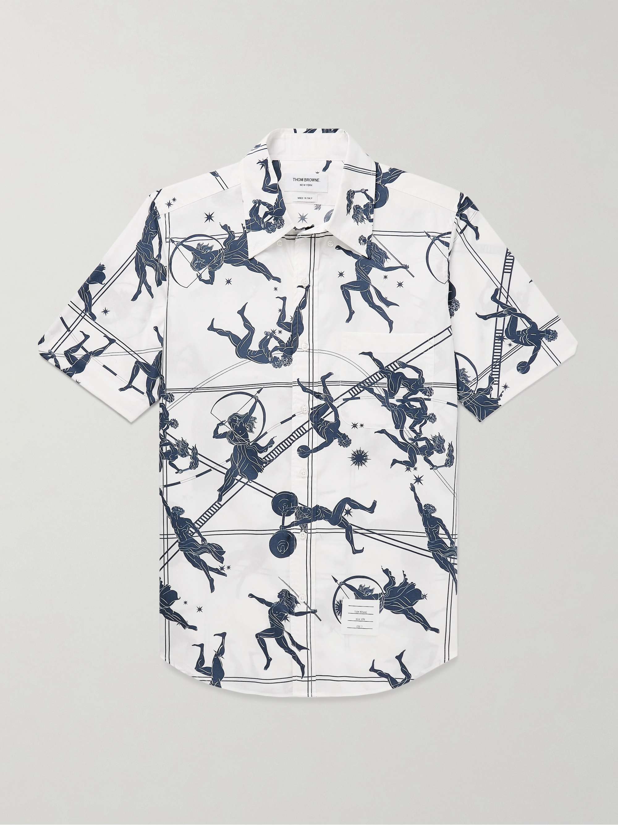 Button-Down Collar Printed Cotton-Poplin Shirt view