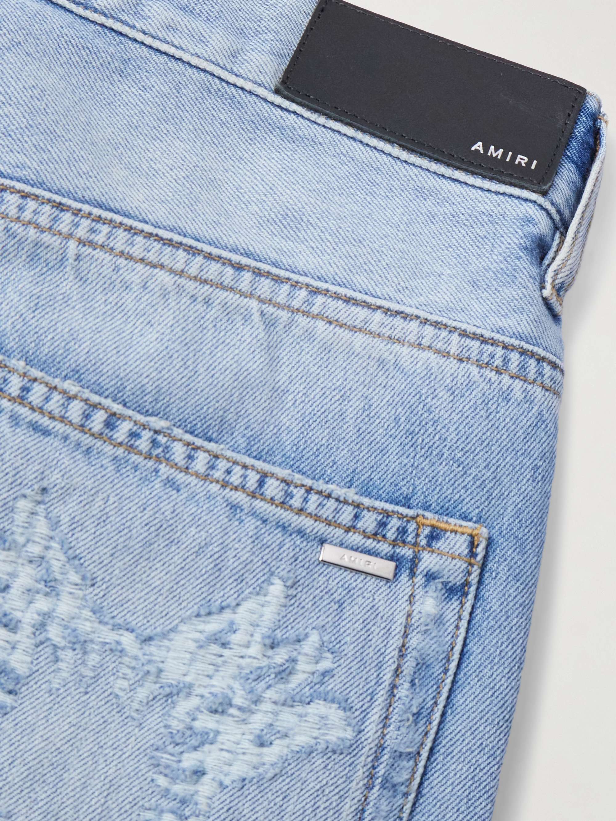 MA Quad Straight-Leg Distressed Jeans view