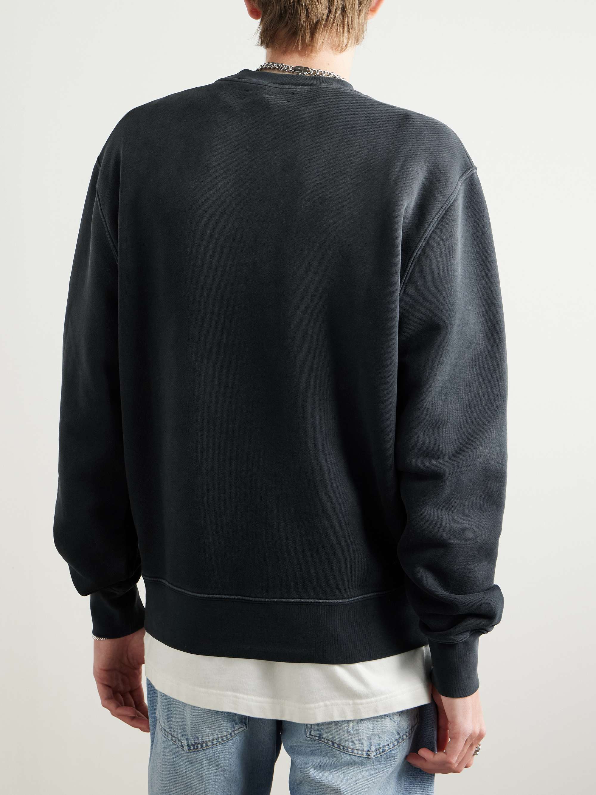 Music Record Logo-Print Cotton-Jersey Sweatshirt view
