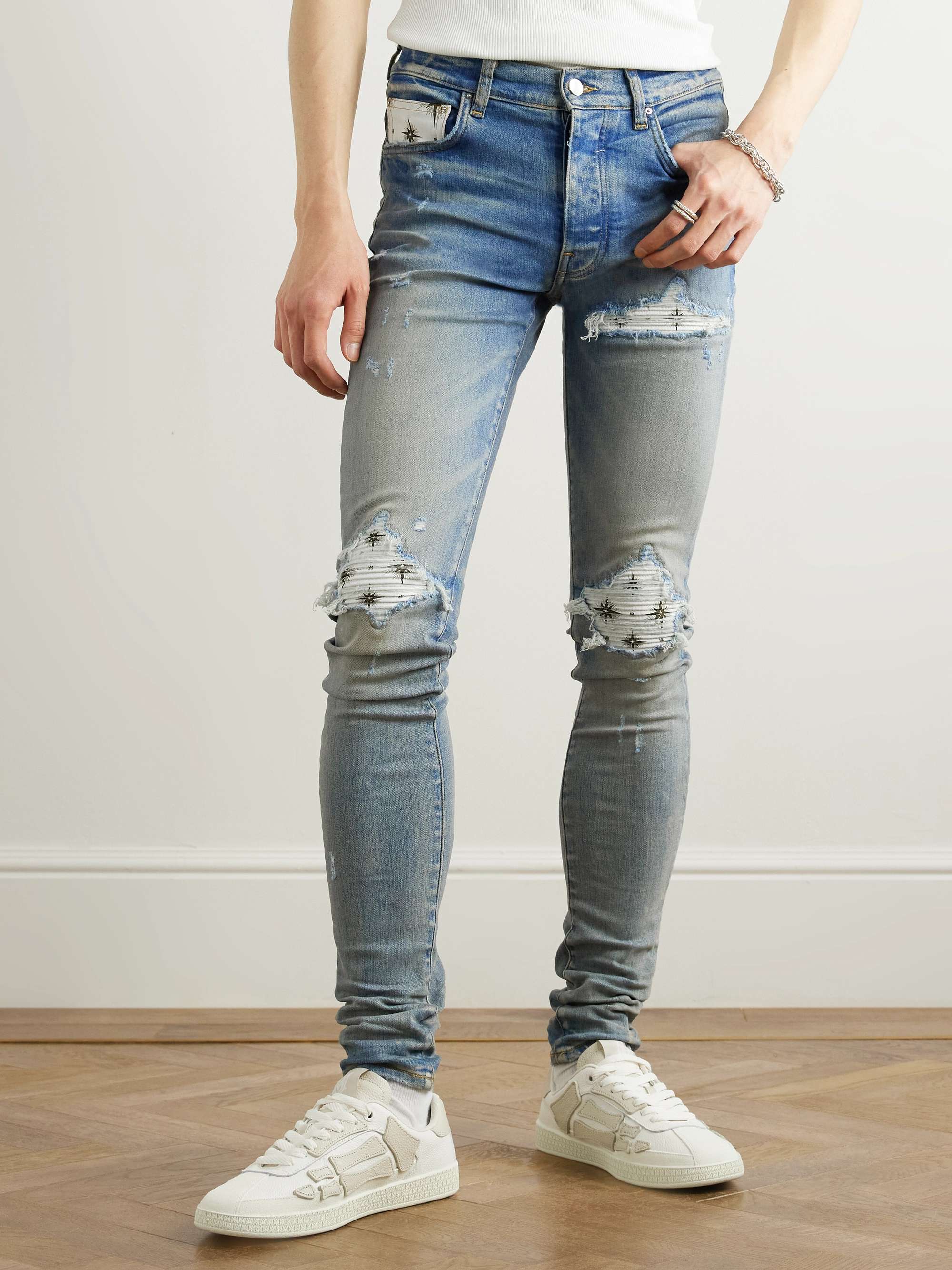 Micro Starbust MX1 Skinny-Fit Distressed Jeans view
