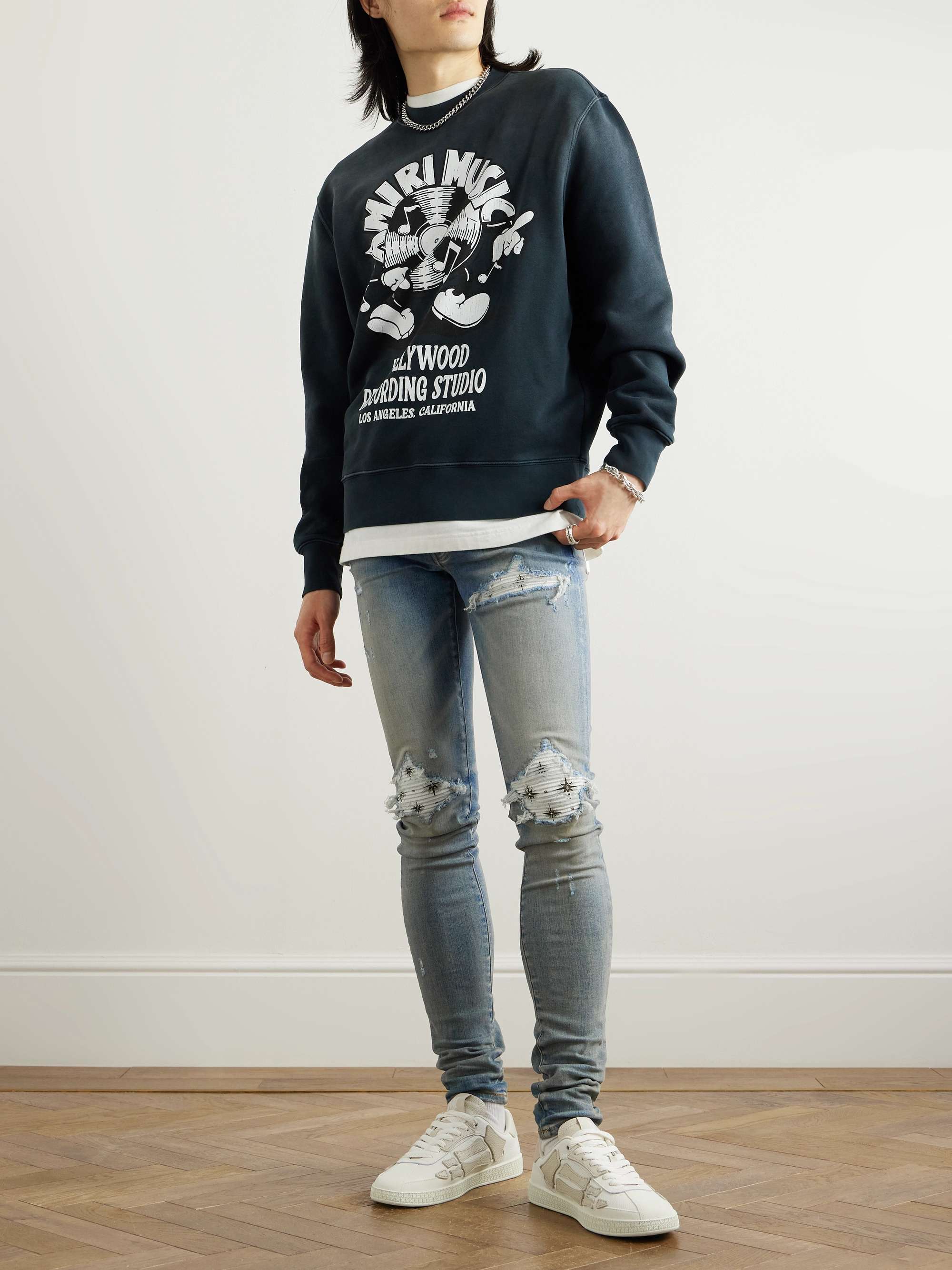 Micro Starbust MX1 Skinny-Fit Distressed Jeans view