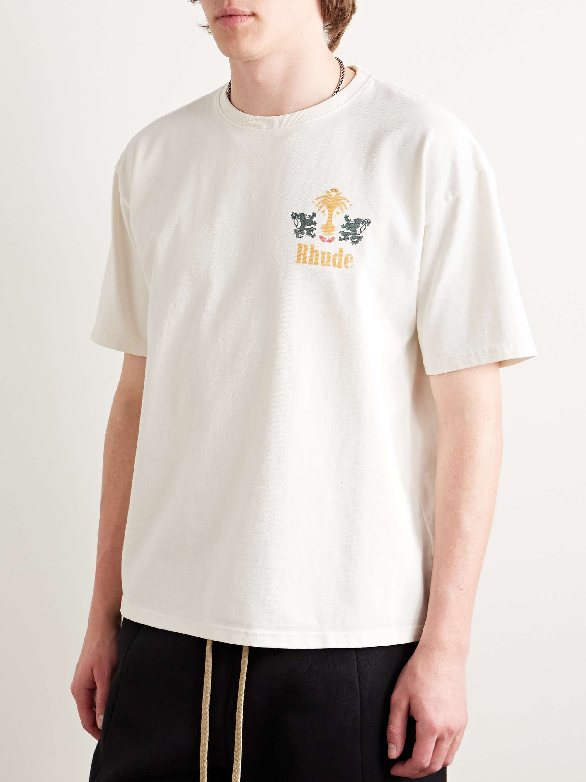 Tobacco Logo-Print Cotton-Jersey T-Shirt view