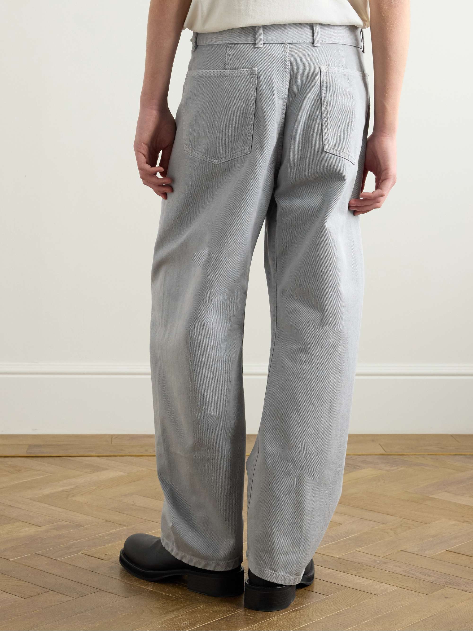 Twisted Tapered Belted Jeans view