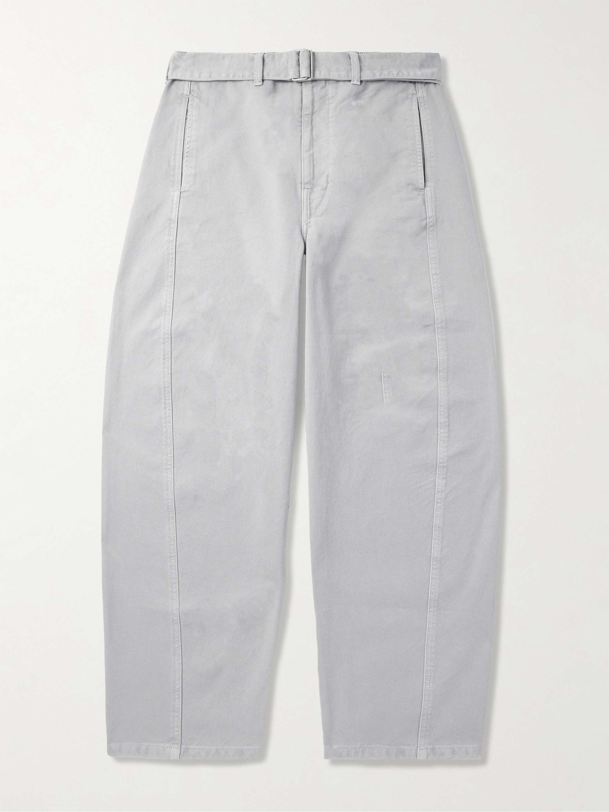 Twisted Tapered Belted Jeans view