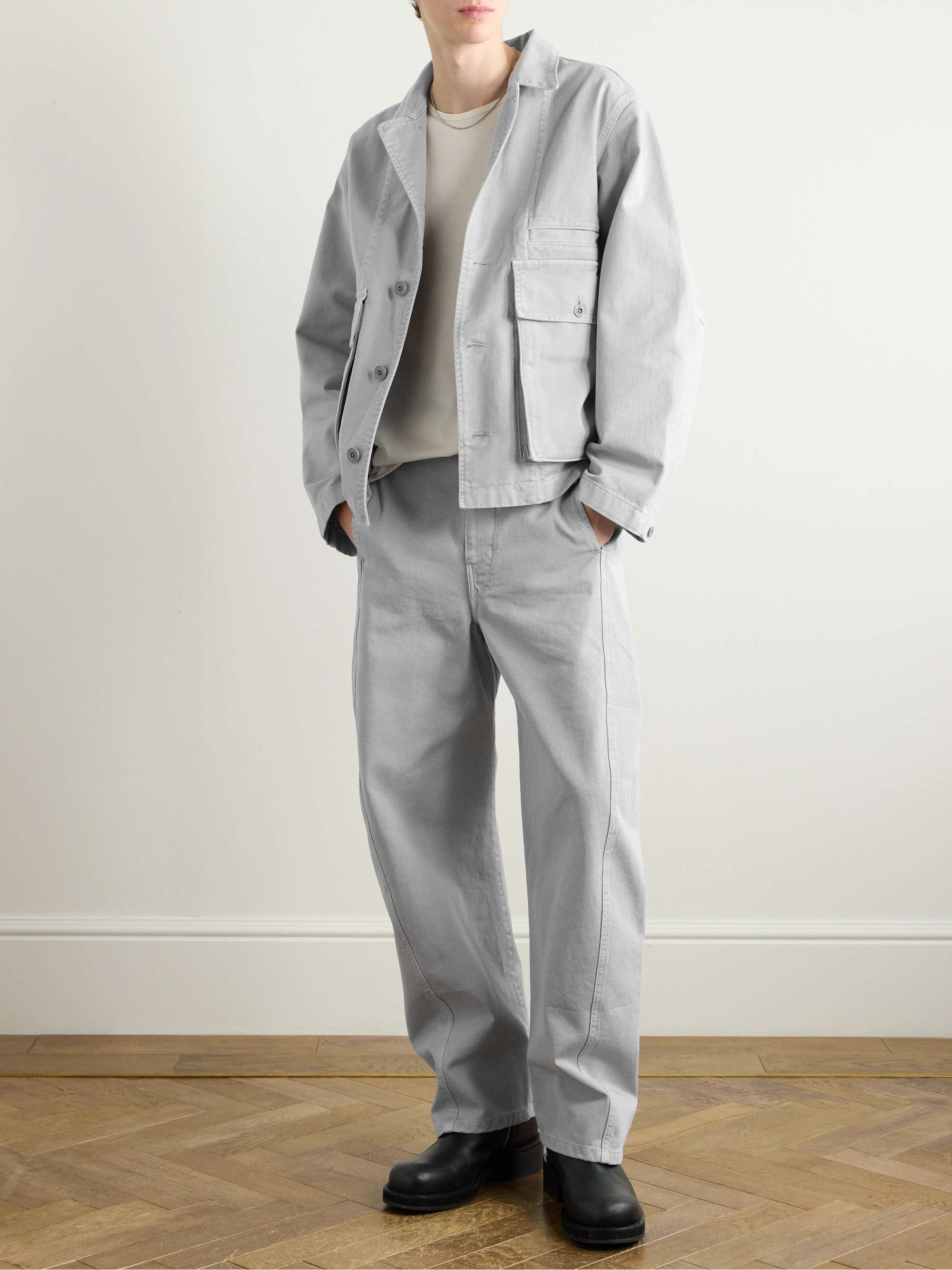 Twisted Tapered Belted Jeans view