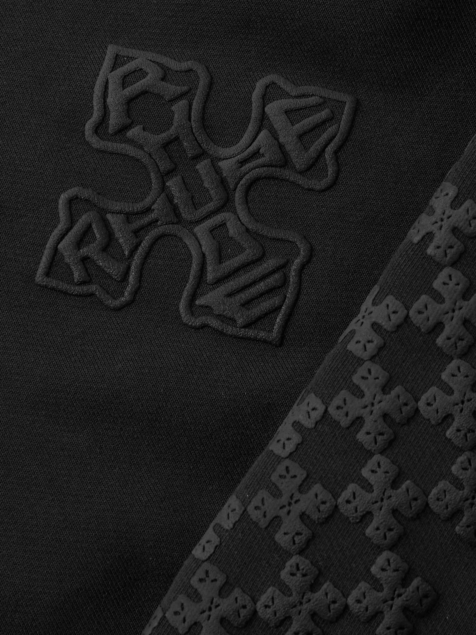 Cross Logo-Print Cotton-Jersey Hoodie view
