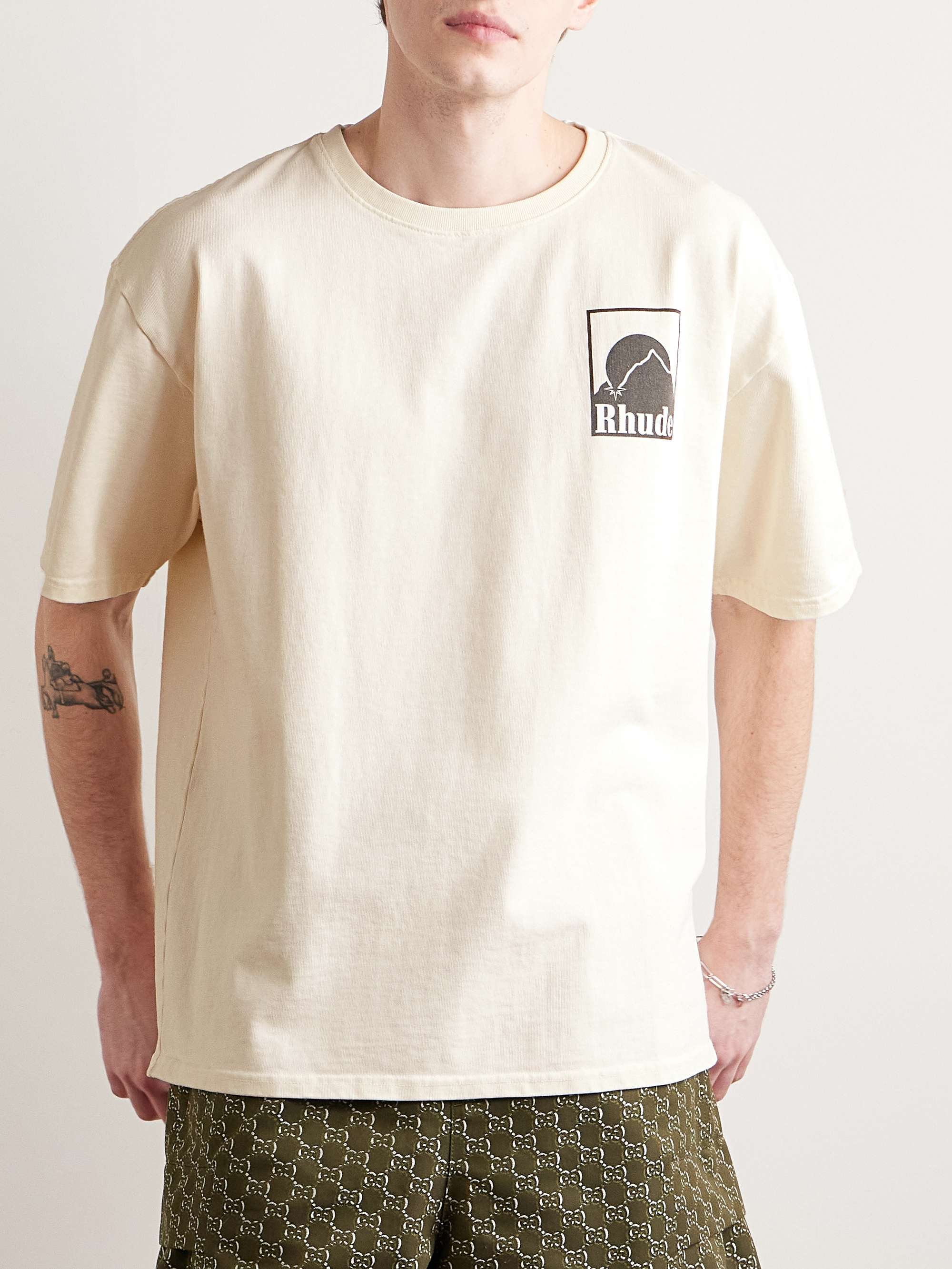 Moonlight Badge Logo-Print Cotton-Jersey T-Shirt view