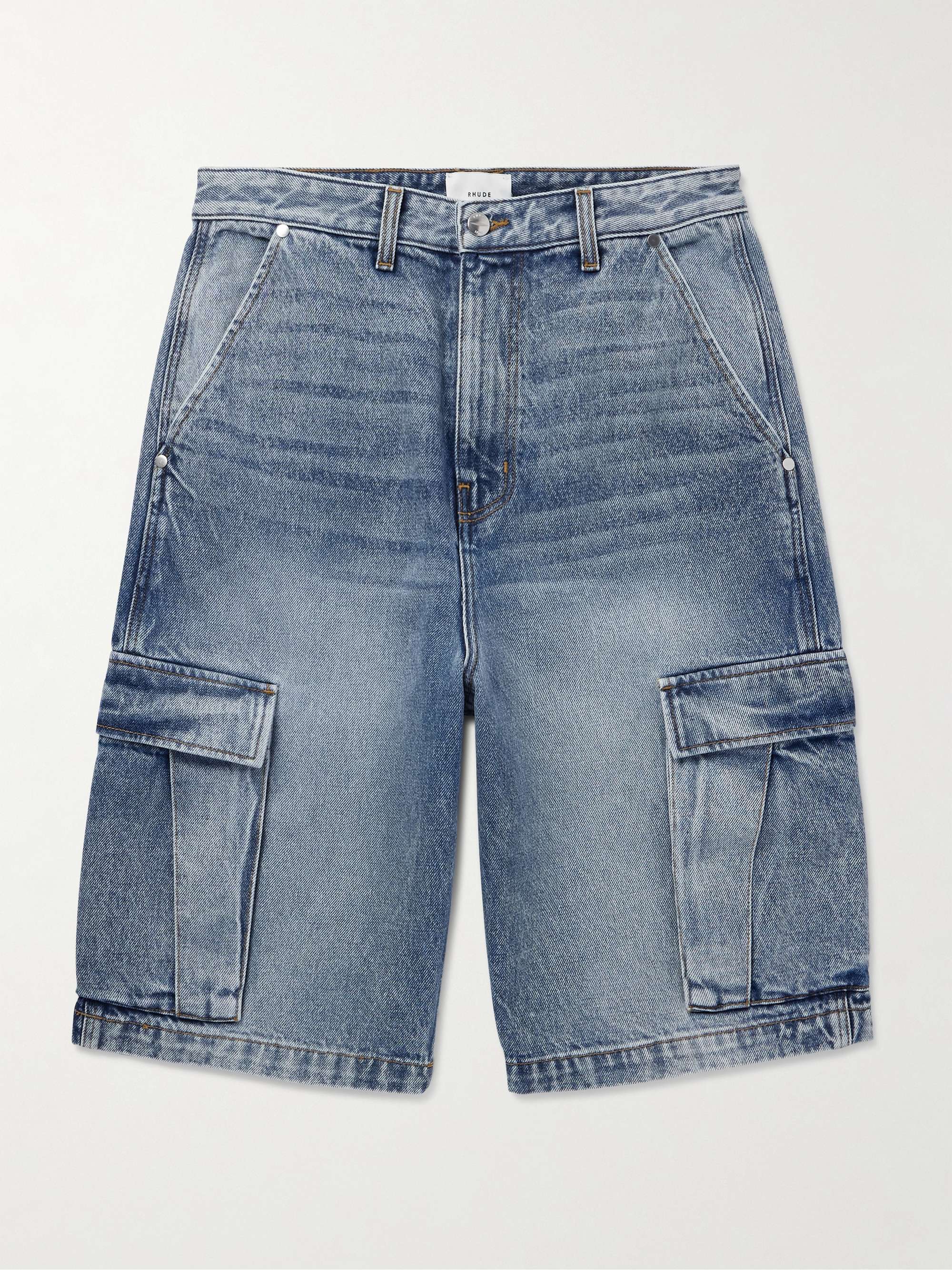 Denim Cargo Shorts view