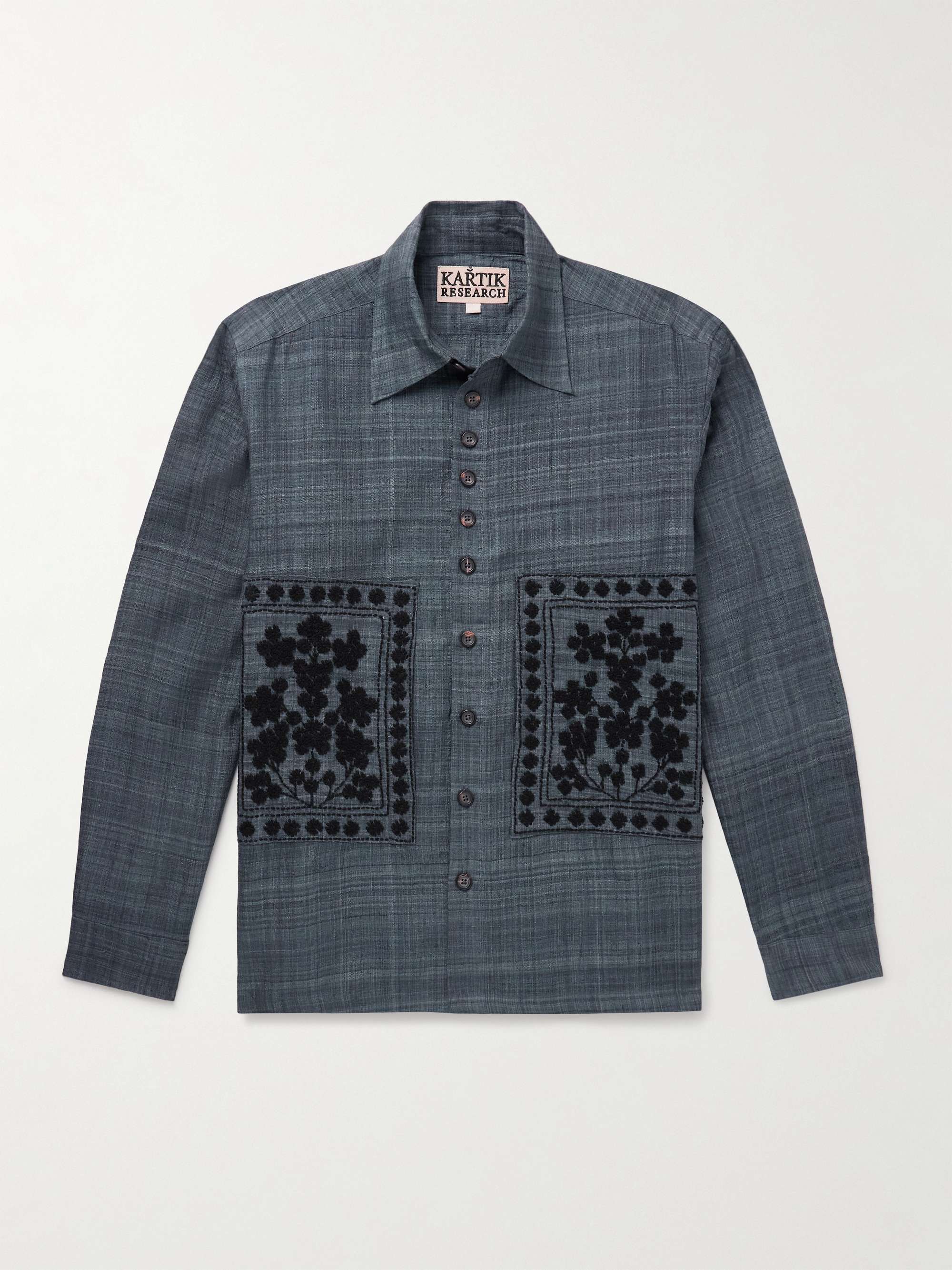 Sultan Embroidered Silk Shirt view
