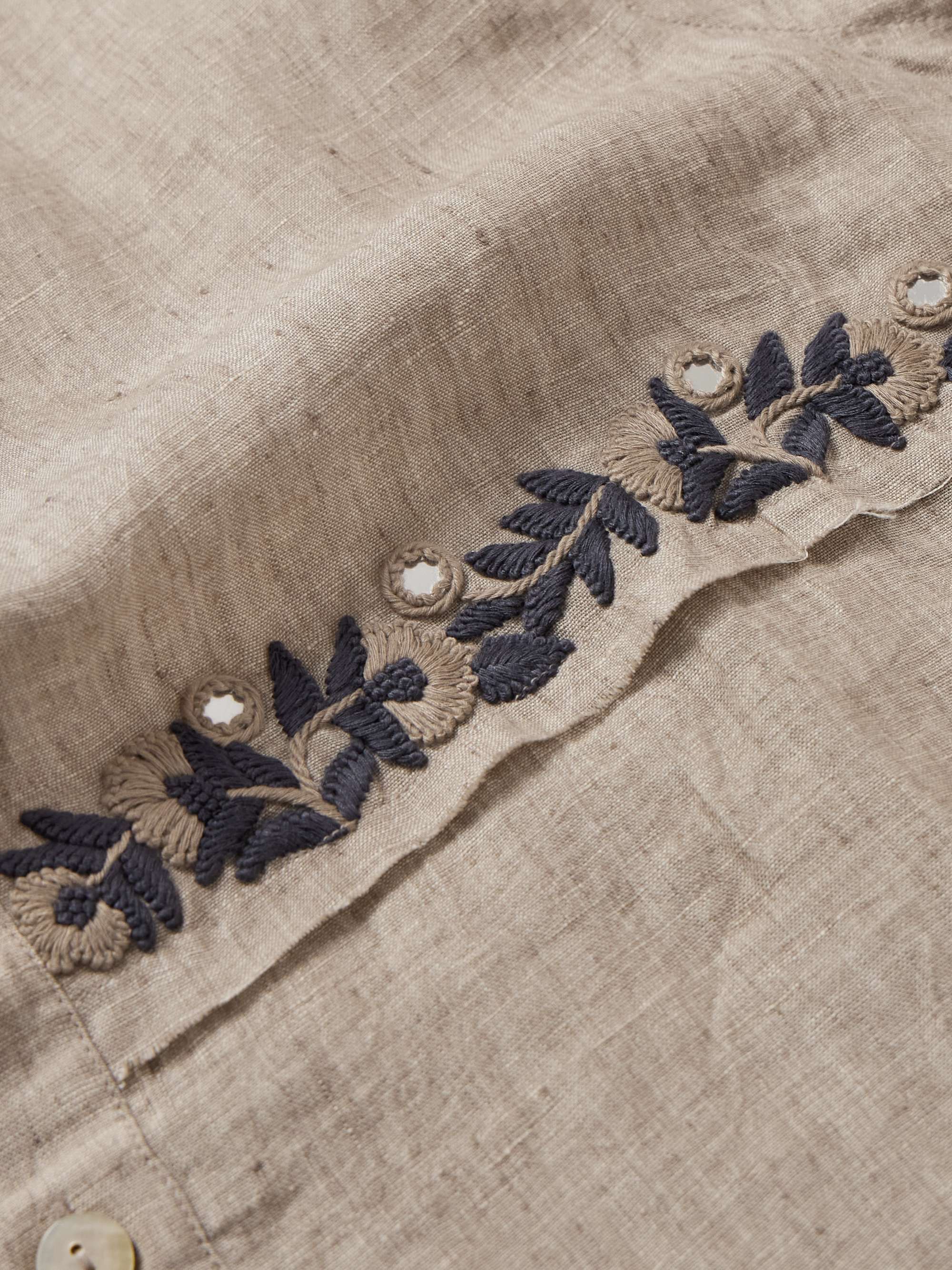 Embroidered Linen Shirt view