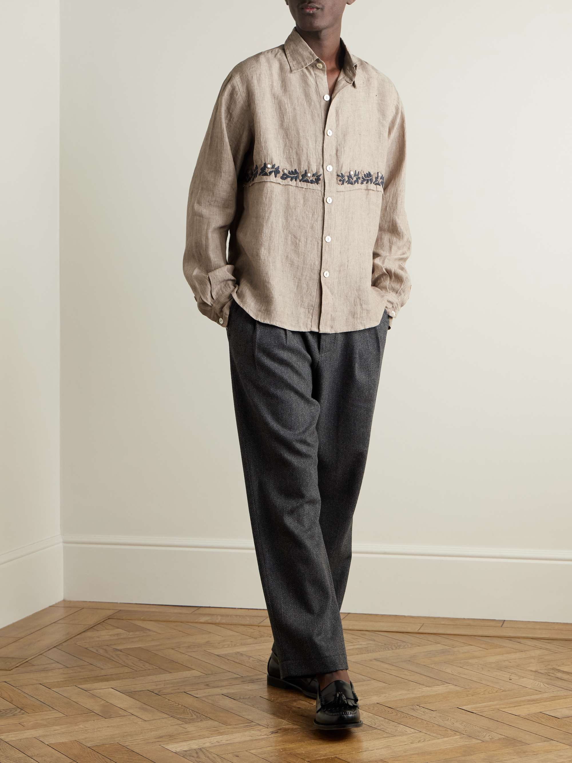 Embroidered Linen Shirt view
