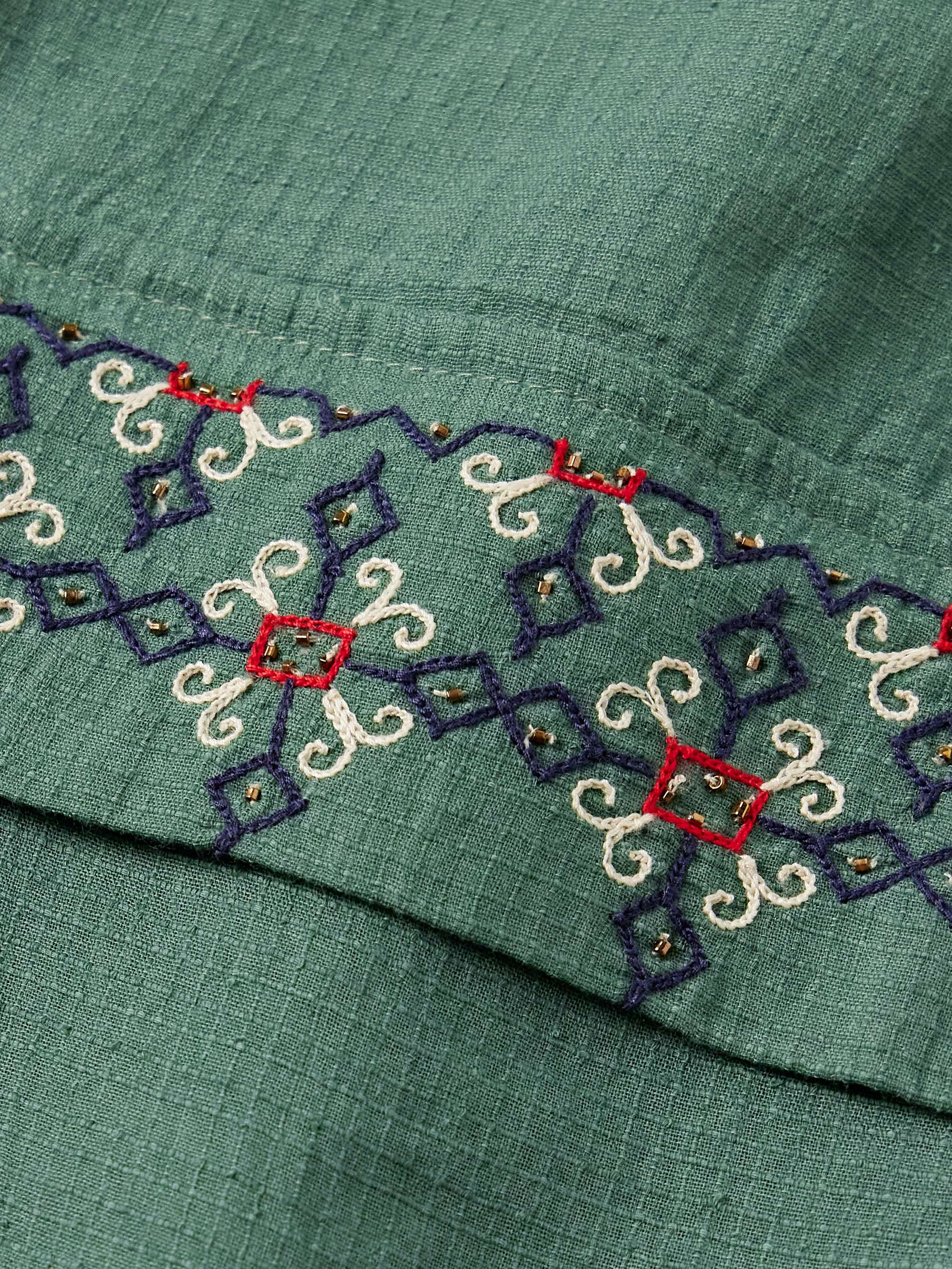 Embroidered Cotton-Ripstop Jacket with Detachable Liner view