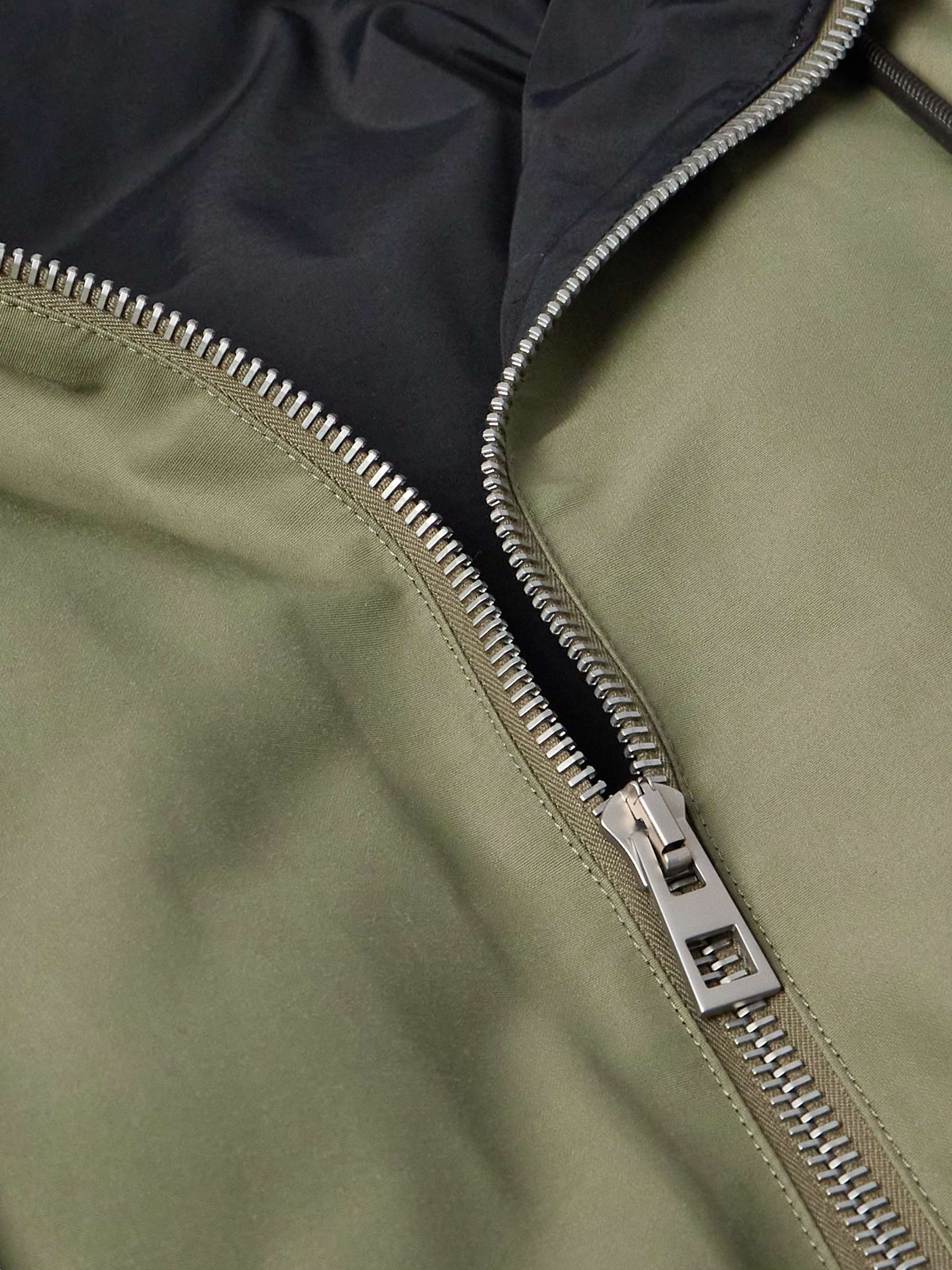 Shearling-Trimmed Cotton-Blend Jacket view