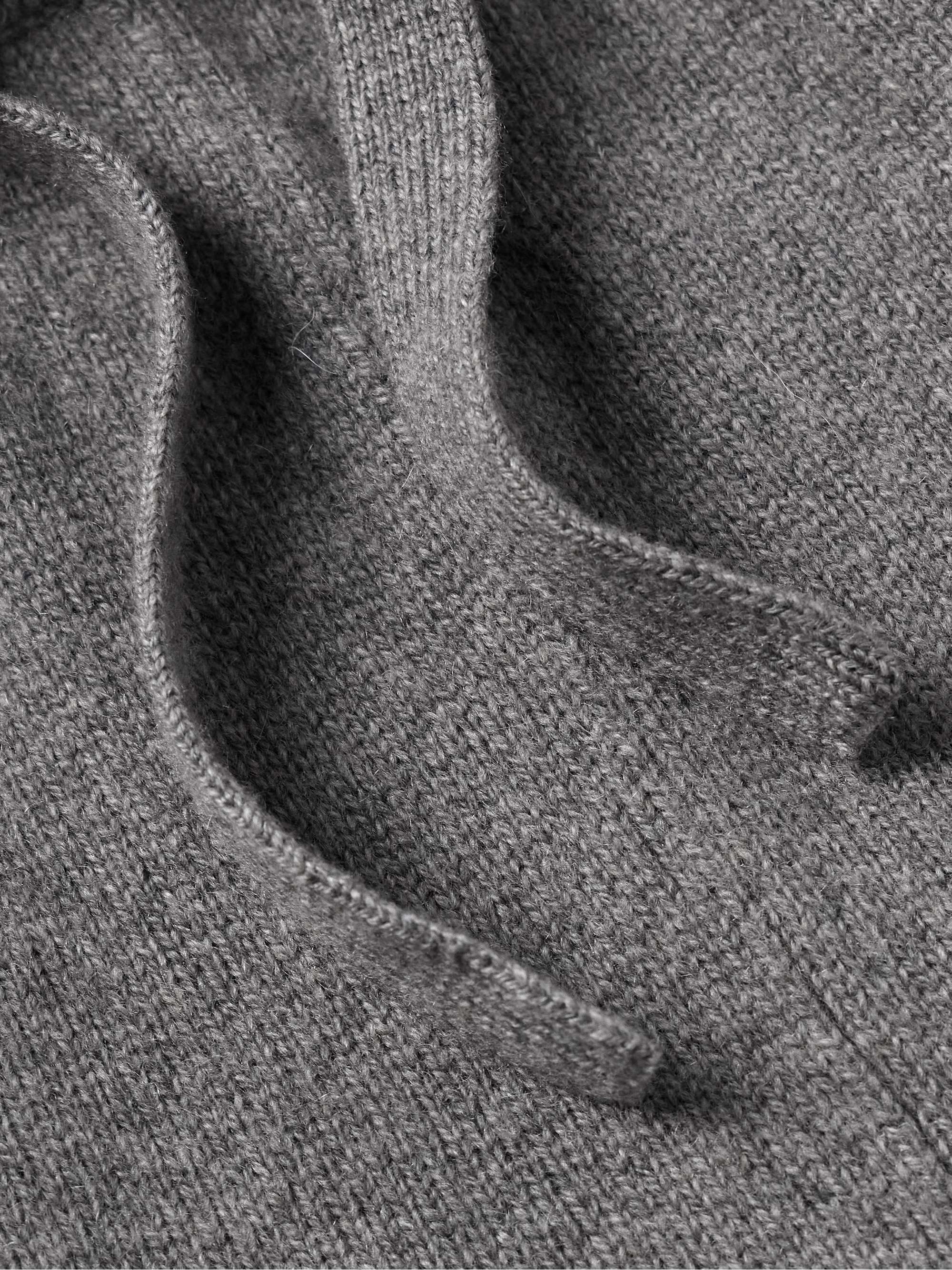 Straight-Leg Cashmere Drawstring Shorts view